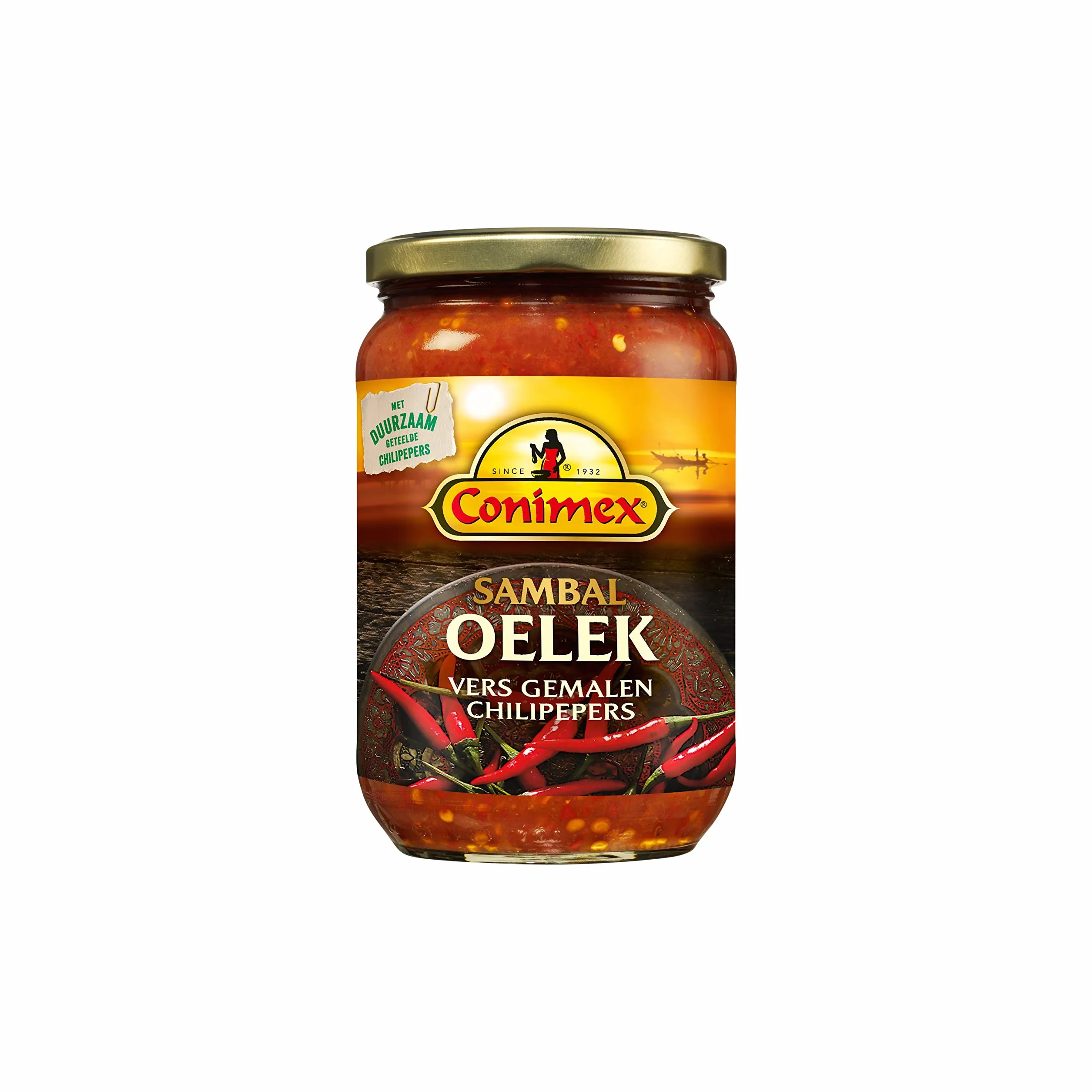 Conimex Sambal Oelek Hot Chilli Paste 200 g (Pack of 6)