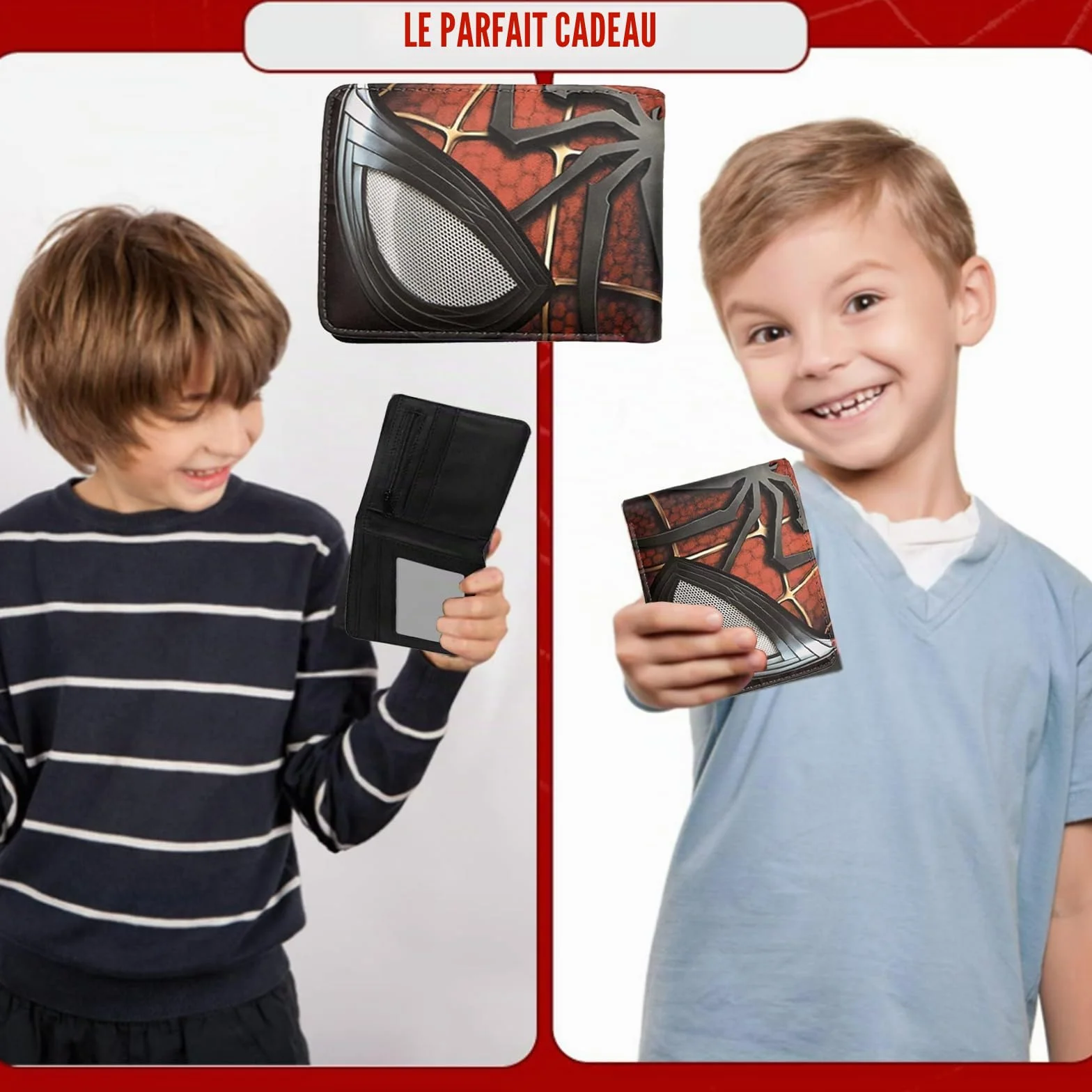 Porte-monnaie Spider Man pour Enfants - Super-héros Dessin Animé - Cadeau
