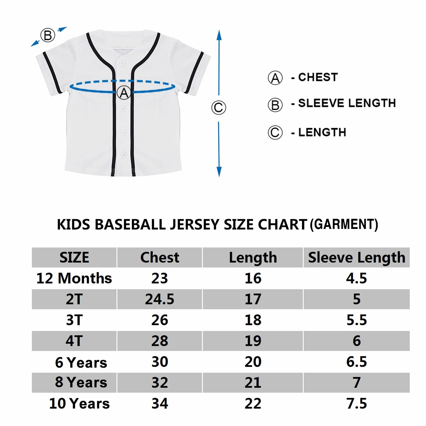 TopTie Maillot de baseball personnalisé pour garçons, jersey boutonné vers le bas