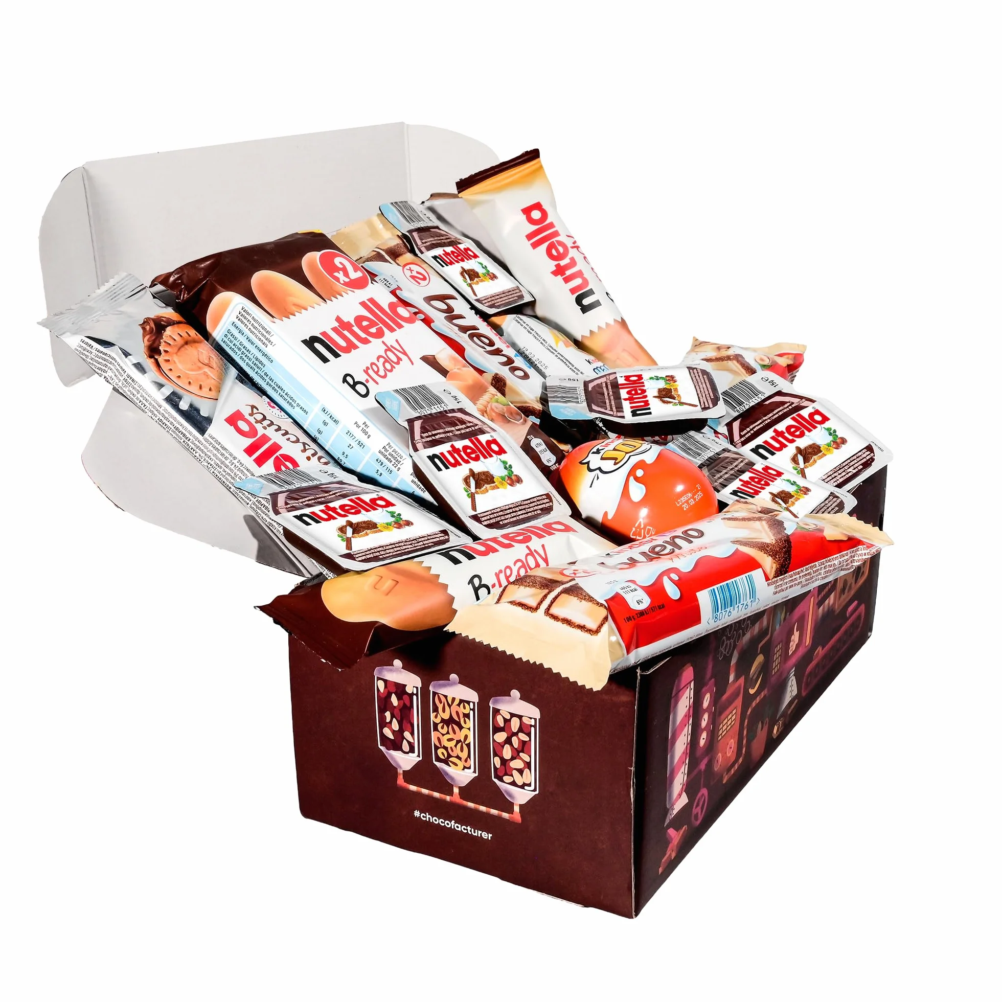 Coffret Cadeau de Chocolats Kinder | Cadeau Original d’Anniversaire, pour Enfants et Couples : Kinder Bueno, Happy Hippo, Schoko-Bons, Kinder Joy.