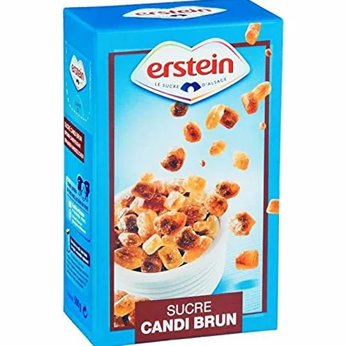 Erstein Sucre Candi Brun 500g (lot de 6)