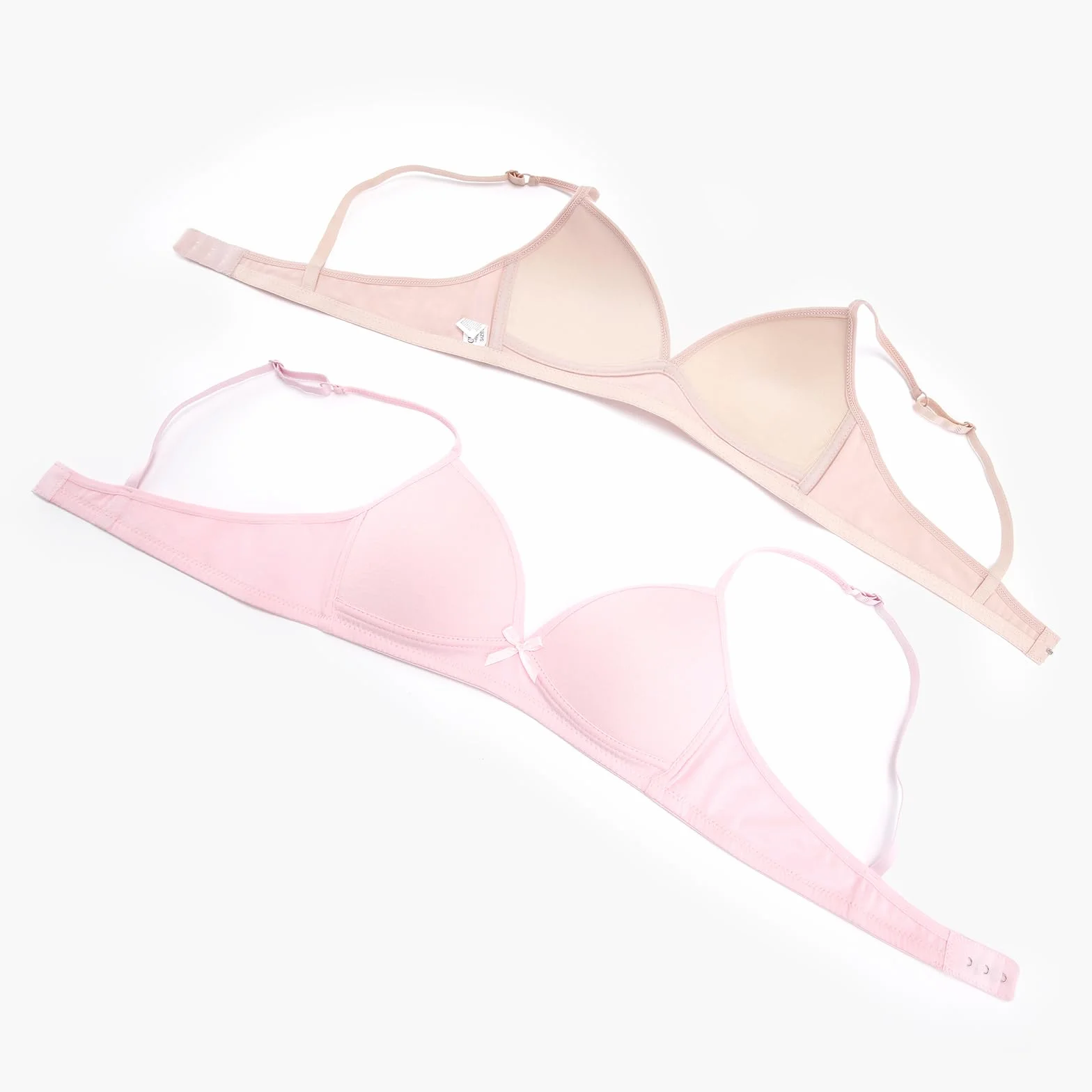 Soutien-Gorge Basique en Coton sans Armatures pour Fille, Bretelles Réglables, Bonnet A