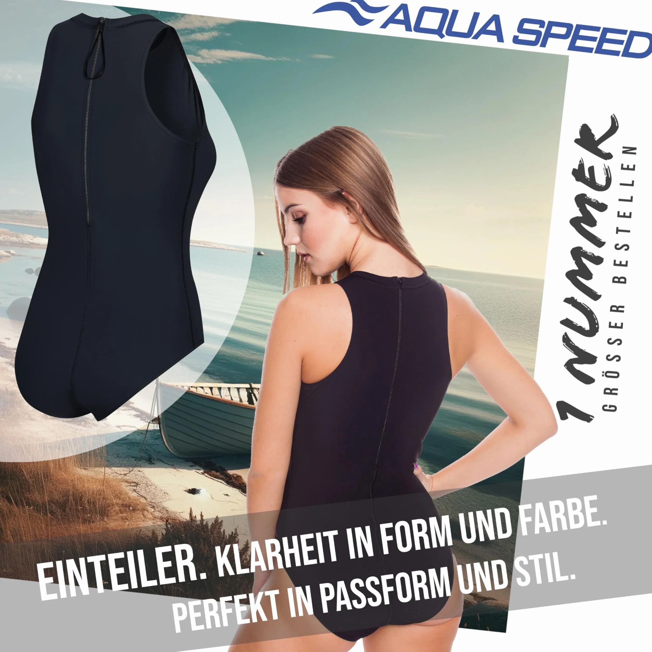Aqua-Speed Blanka Maillot de Bain Une Pièce Femme