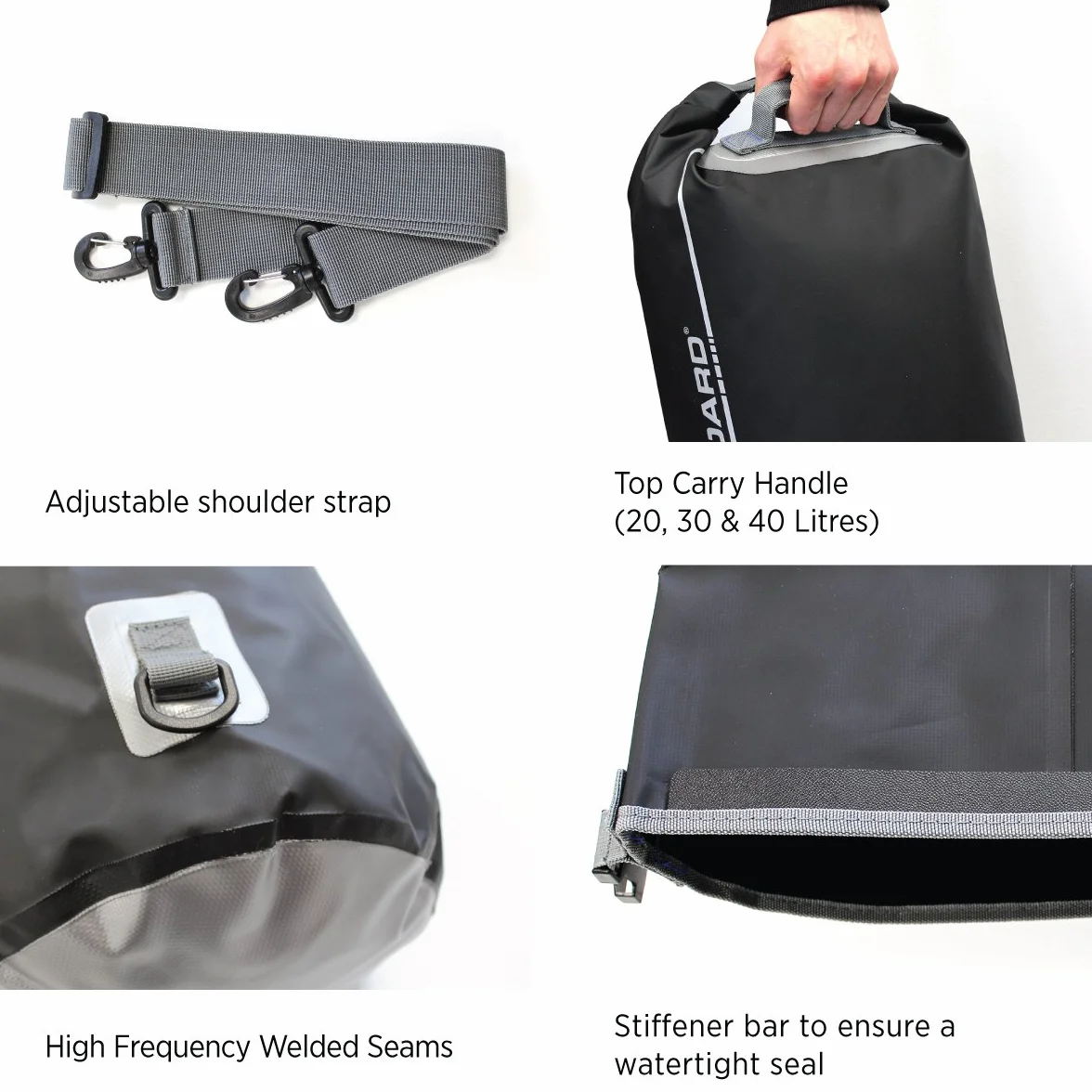 Overboard Sac à dos étanche avec tube et sangle réglable