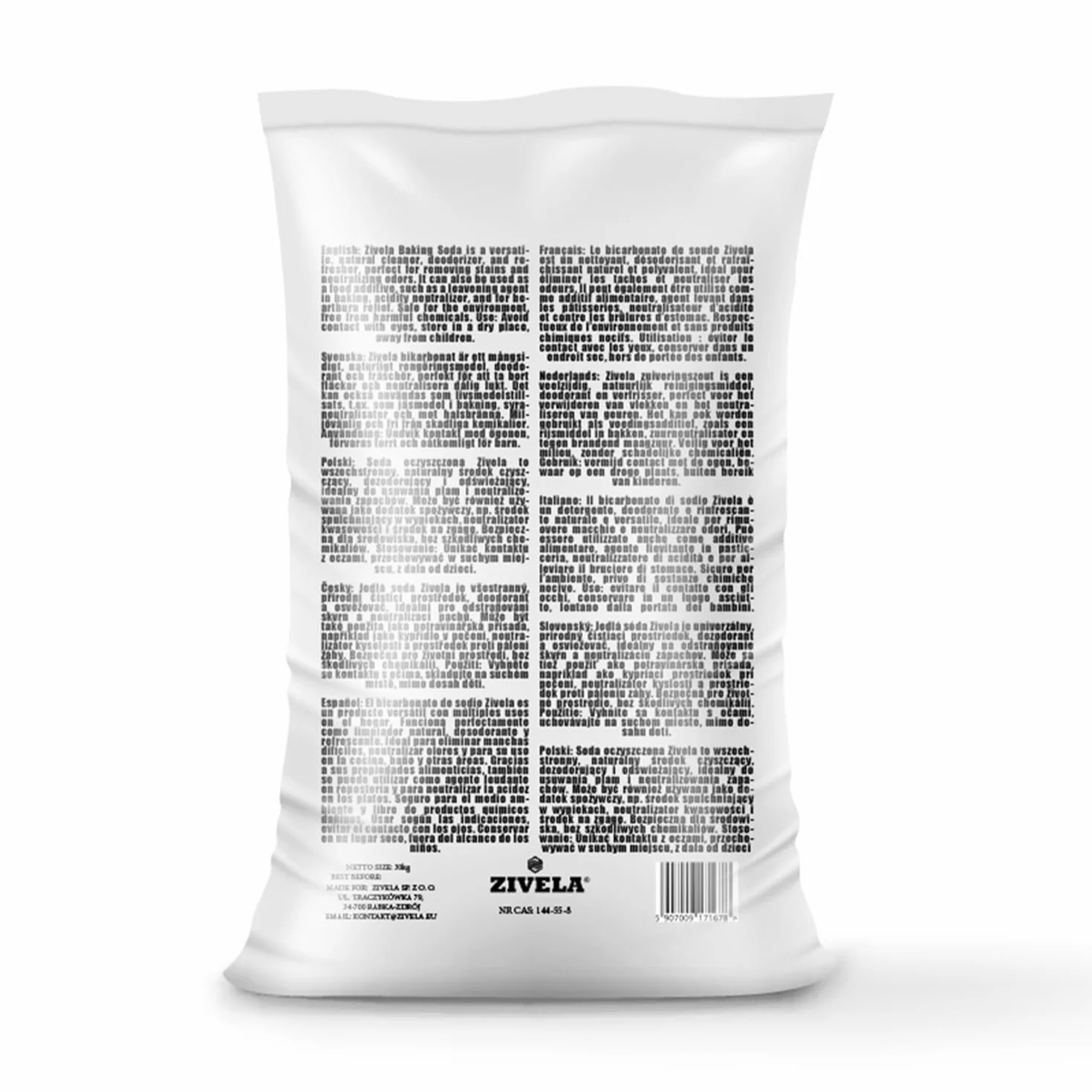 Bicarbonate de sodium en poudre, 30 kg, bicarbonate de sodium, sel de sodium, 25 kg + 5 kg gratuits, bicarbonate de soude E500, 100 % pur, qualité alimentaire