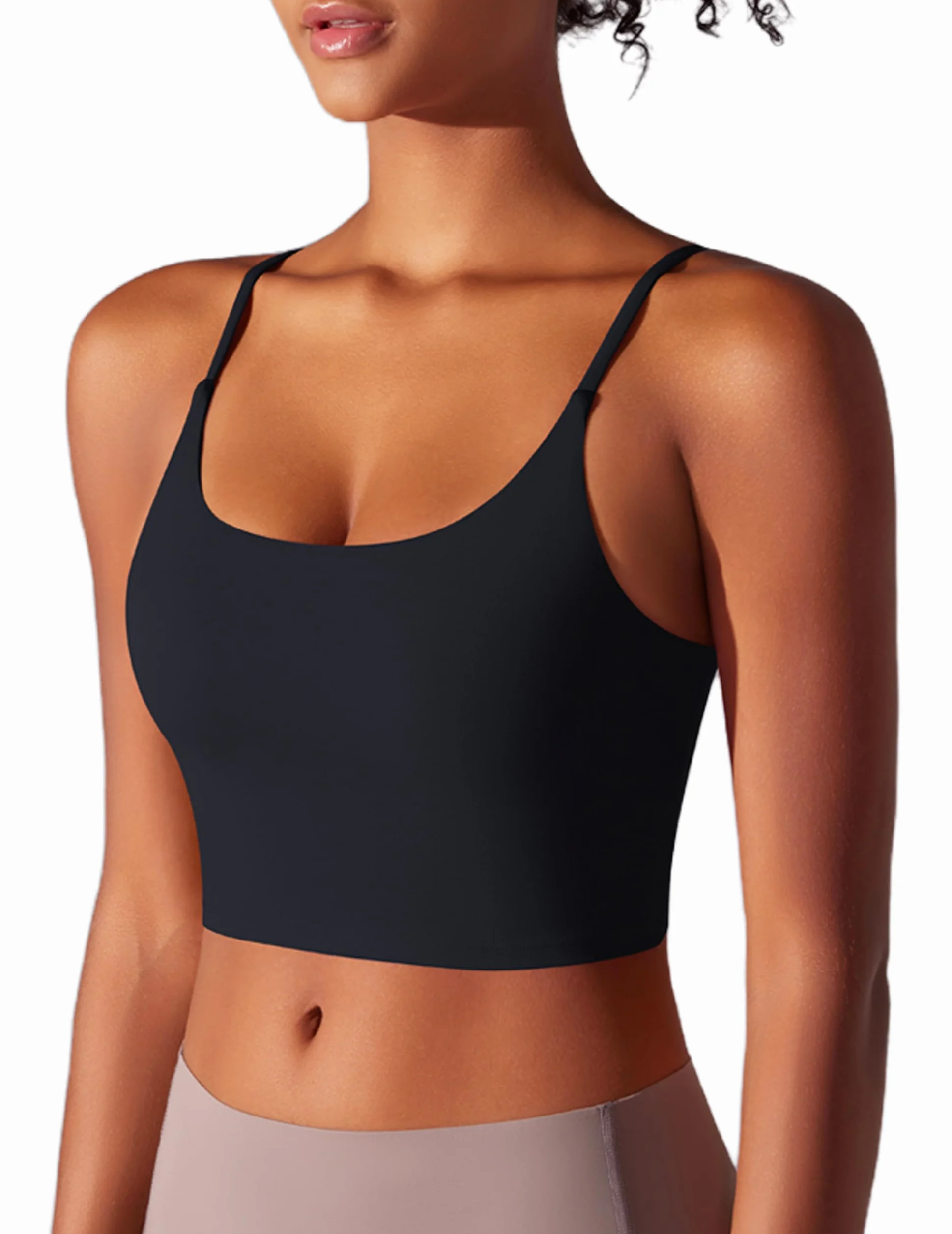 Soutien Gorge de Sport Femme Respirant avec Coussinets Fixes Fitness Yoga