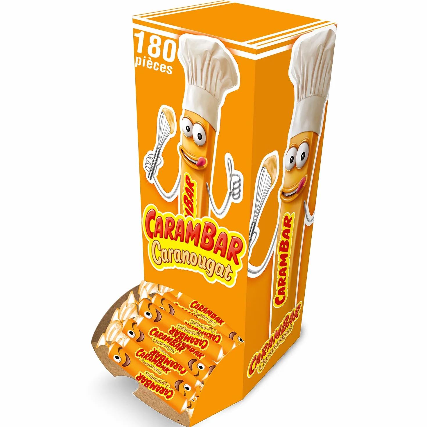 CARAMBAR Bonbons Caranougat Boite 180 Pièces