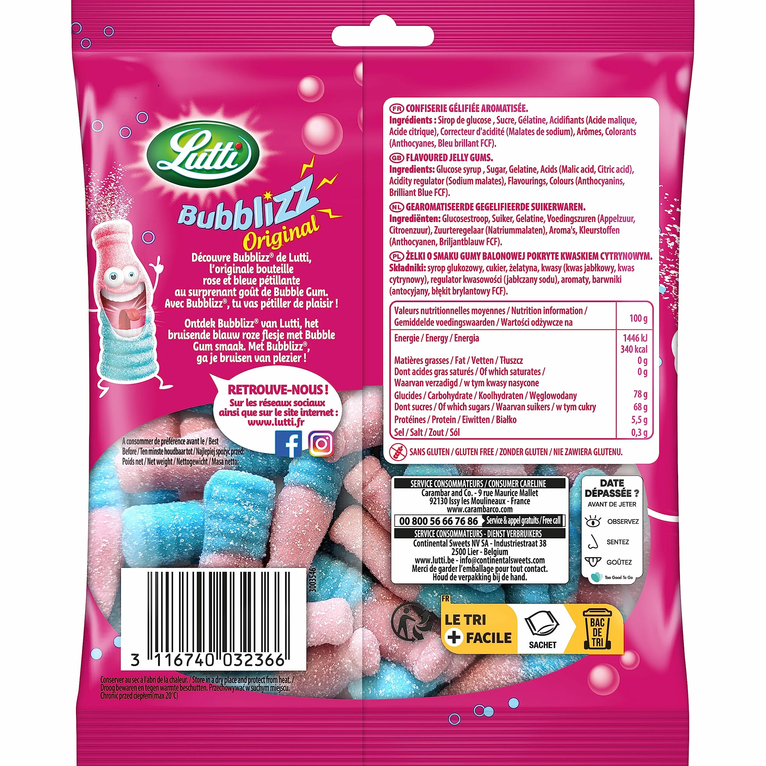 Lutti Bubblizz original 100 G