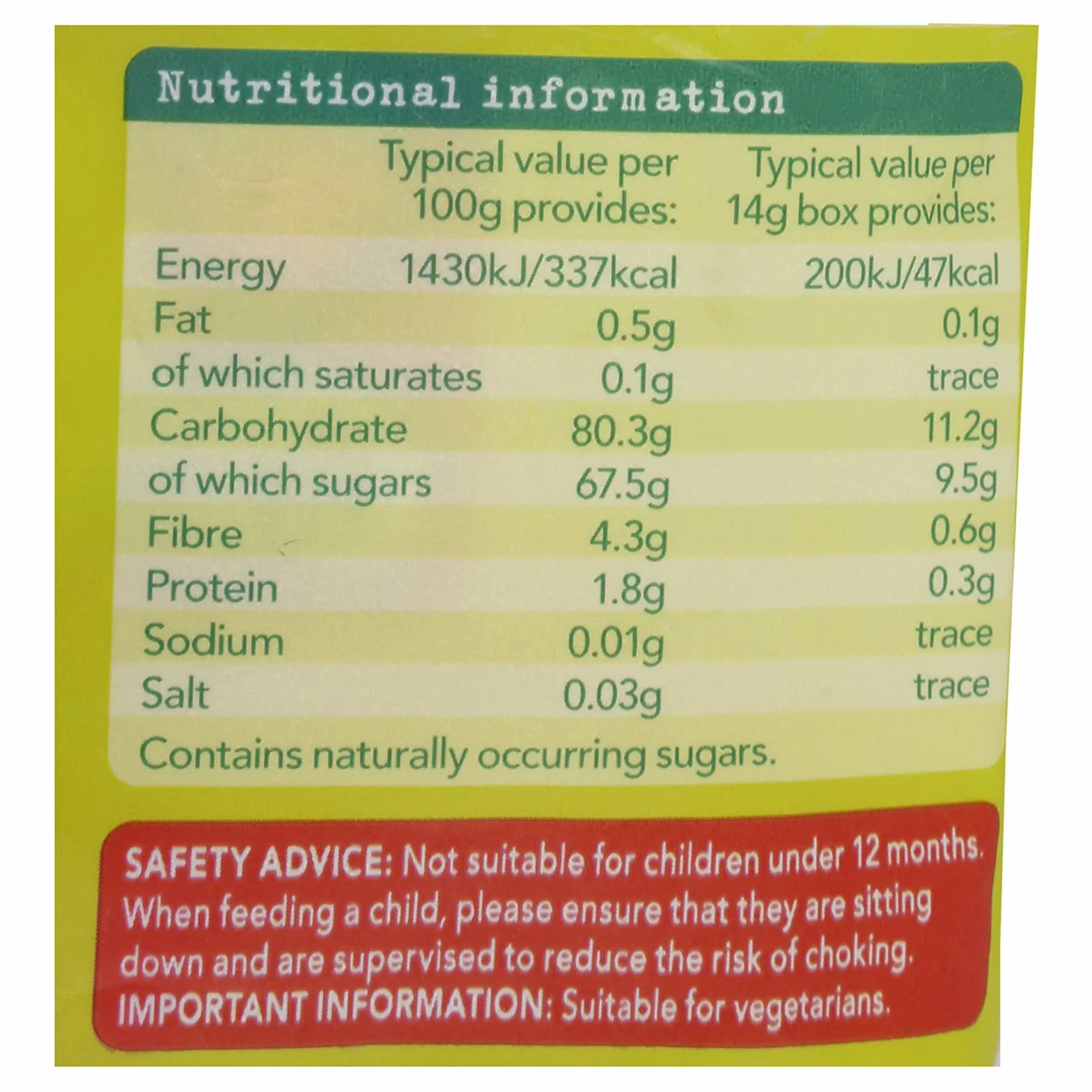 OGX Organix Goodies Mini boîtes de raisins secs 168 g