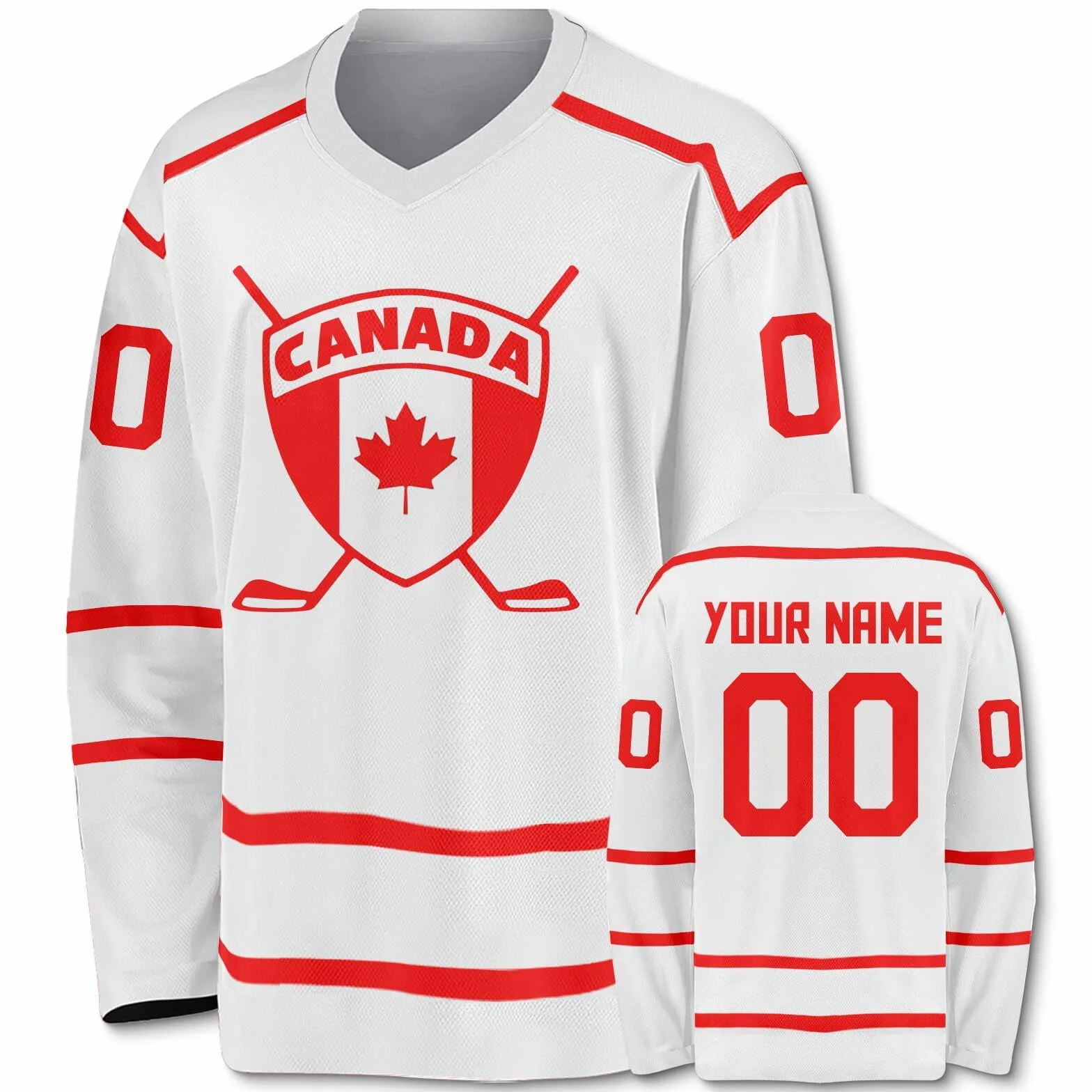 Maillot de Hockey Personnalisé Homme Femme avec Votre Nom Équipe Numéro