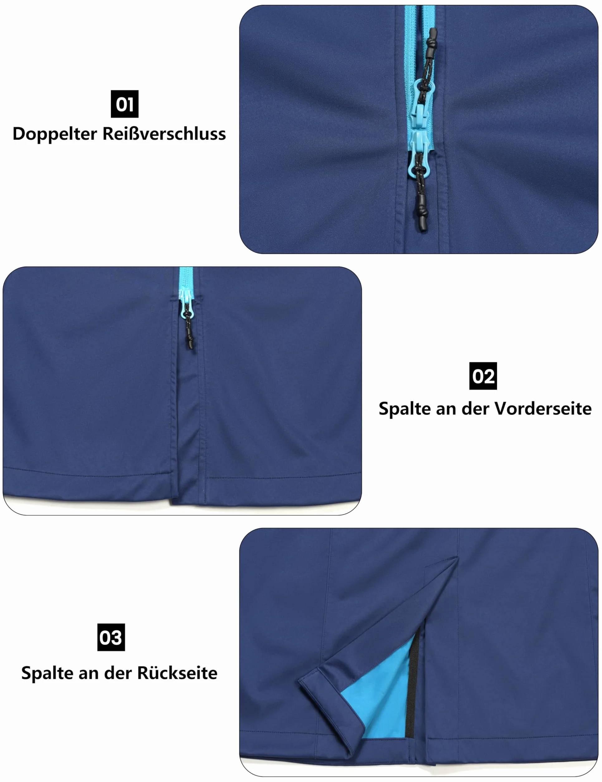 Little Donkey Andy Veste légère softshell coupe-vent sans manches femme