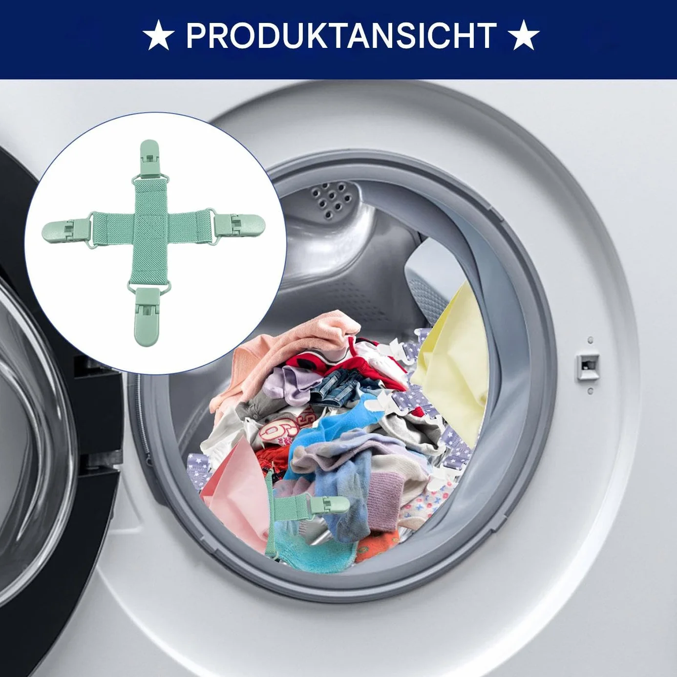 Clips anti-enchevêtrement pour draps, accessoires de démêlage pour housses de couette, aide à la maison pour empêcher les enchevêtrements dans la machine à laver et le sèche-linge