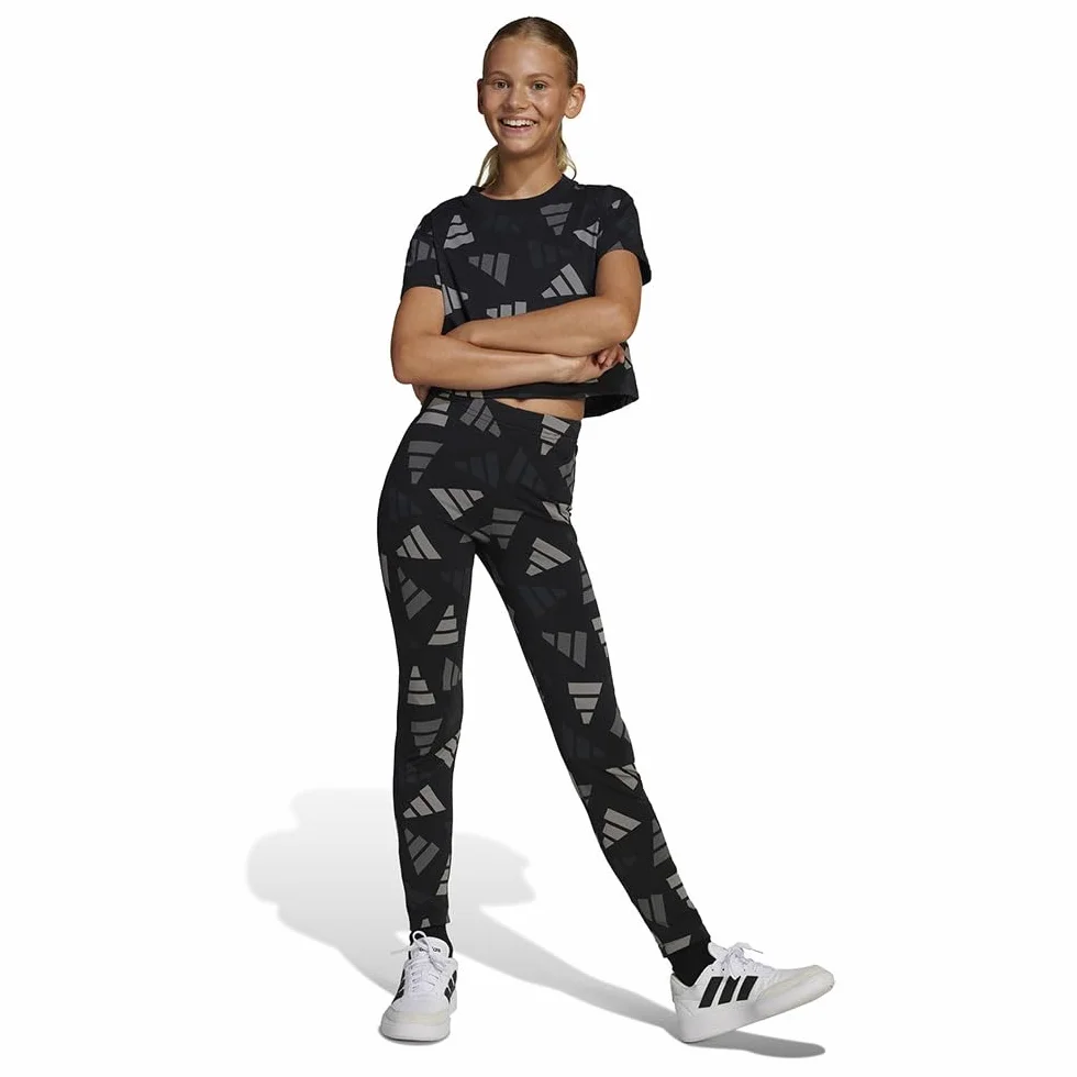 Adidas Seasonal Essentials Logo Celebration Crop T-Shirt Kids