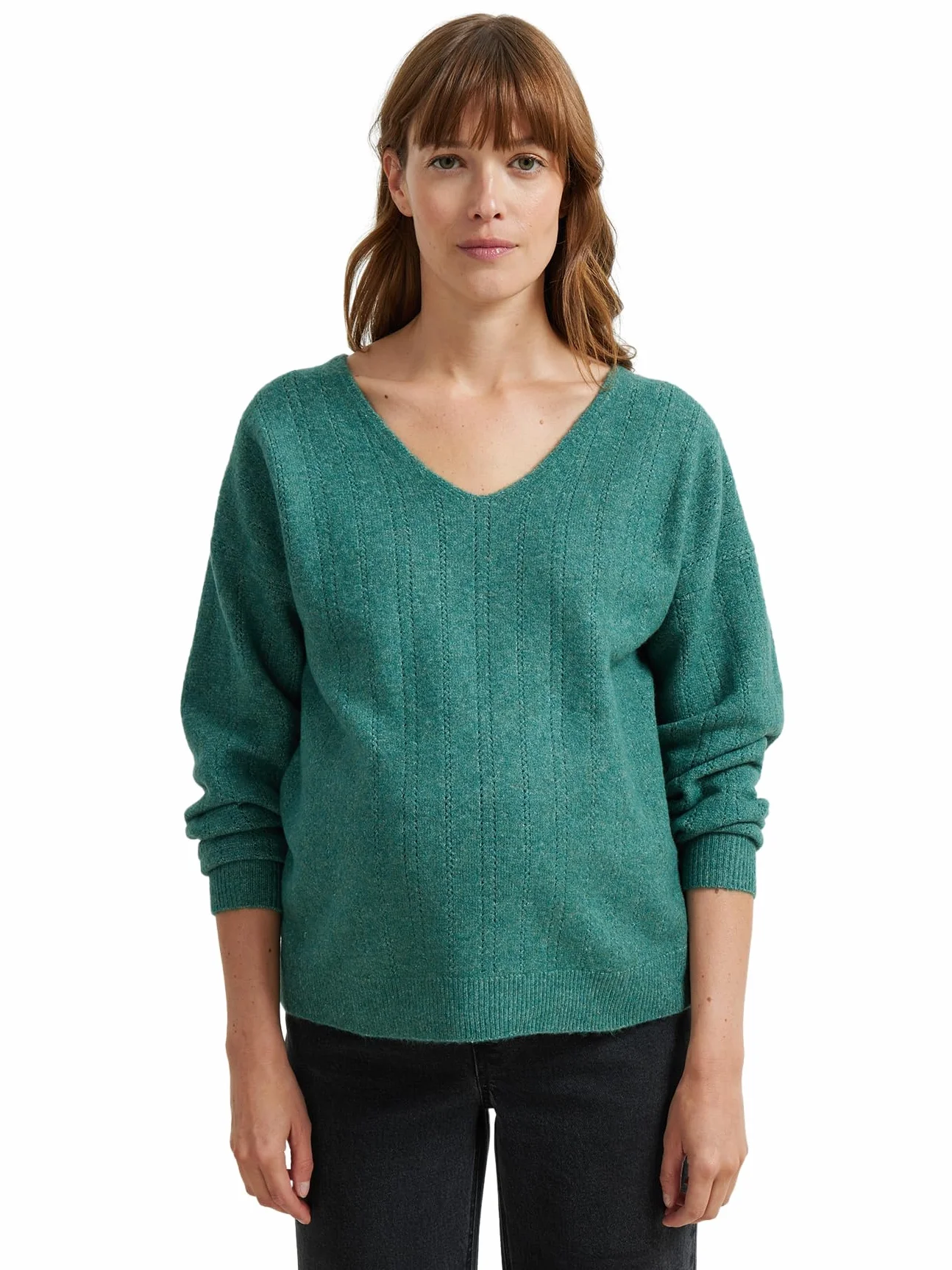 VERTBAUDET Pull col V Grossesse Maille mousseuse Fantaisie