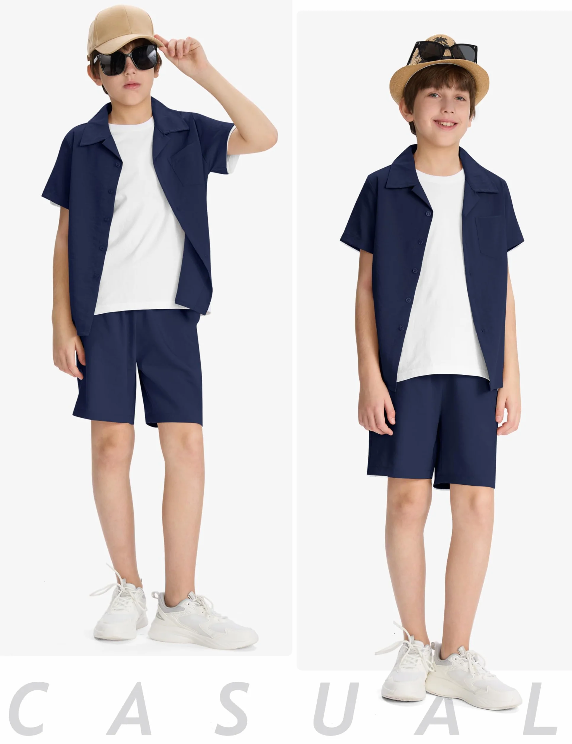 MoFiz Survetement Enfant Garcon Manches Courtes Tenues Décontracté Ensembles d'été T-shirts et Shorts
