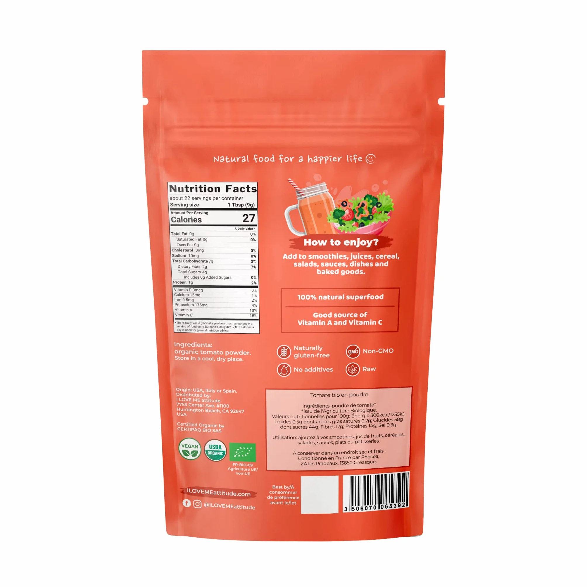 Tomate en poudre BIO