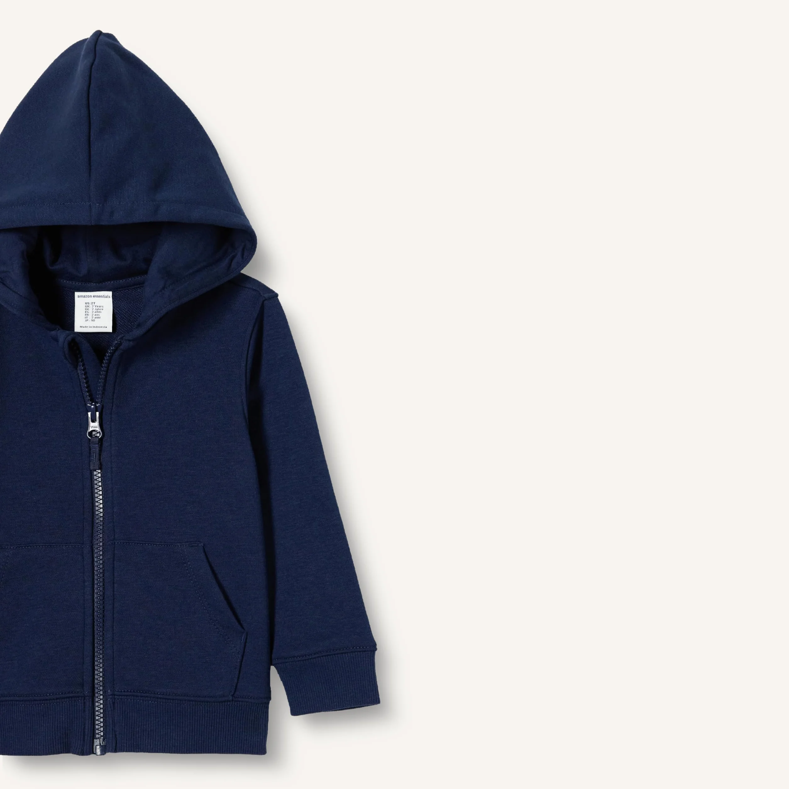 Amazon Essentials Sweat-Shirt à Capuche Zippé en Tissu Éponge French Terry Mixte Bébé et Enfants, Packs Multiples