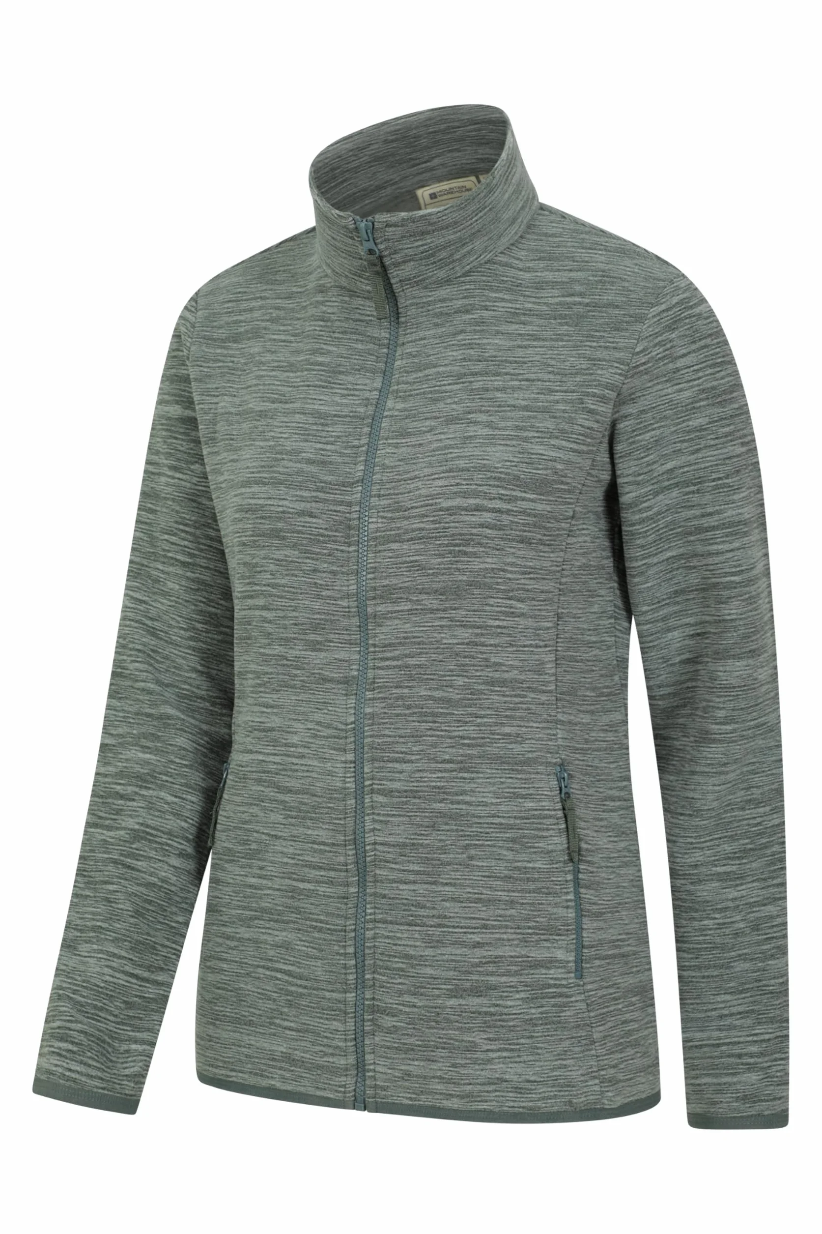 Mountain Warehouse Snowdon Melange Womens Fleece Half Zip Microfleece Breathable Anti-Pill for Camping Outdoors Travelling Hiking