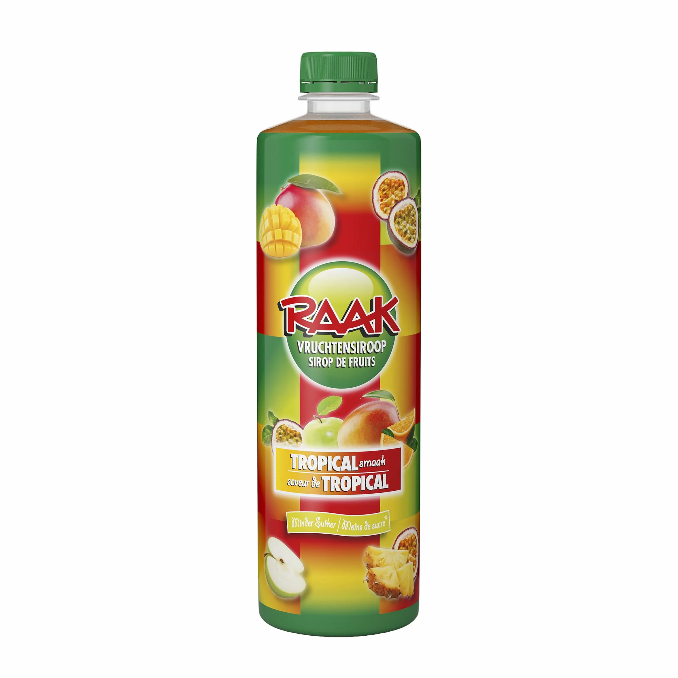 RAAK Sirop Tropical Premium – 5 Fruits Exotiques (Orange, Ananas, Passion, Pomme, Poire) | 6x750ml = 180 Verres | Sans Colorants | Qualité Européenne