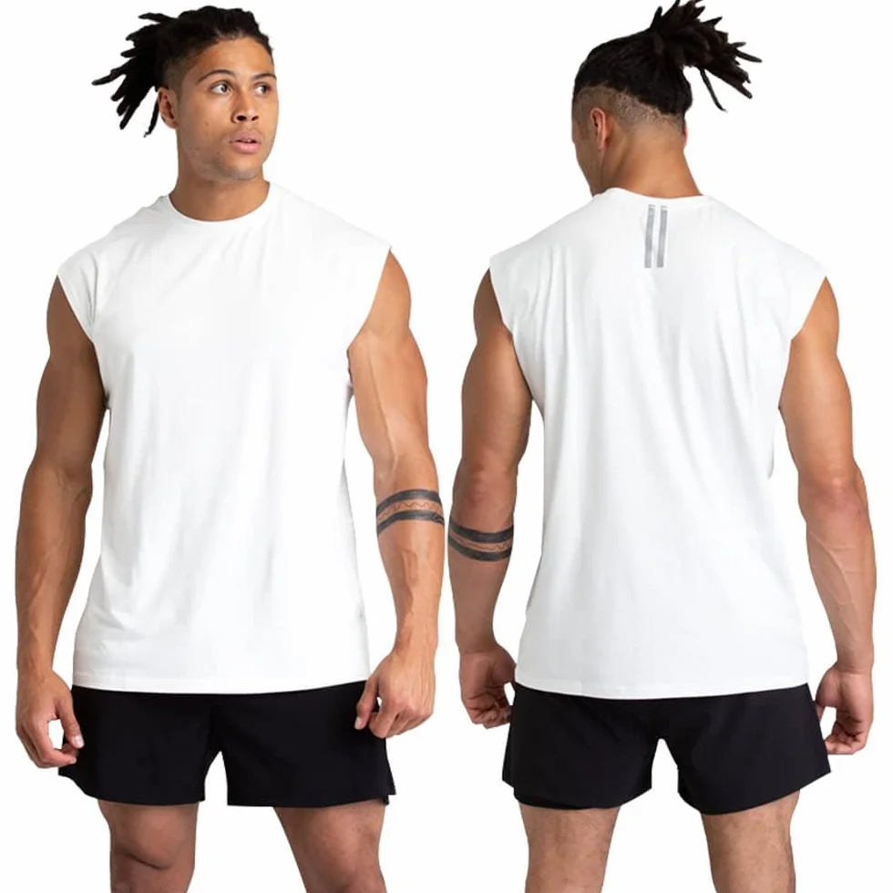 Débardeurs de Gym en Coton pour Hommes - Pack de 1, 3 ou 5, sans Manches de Training, T-Shirts Athlétiques pour Musculation