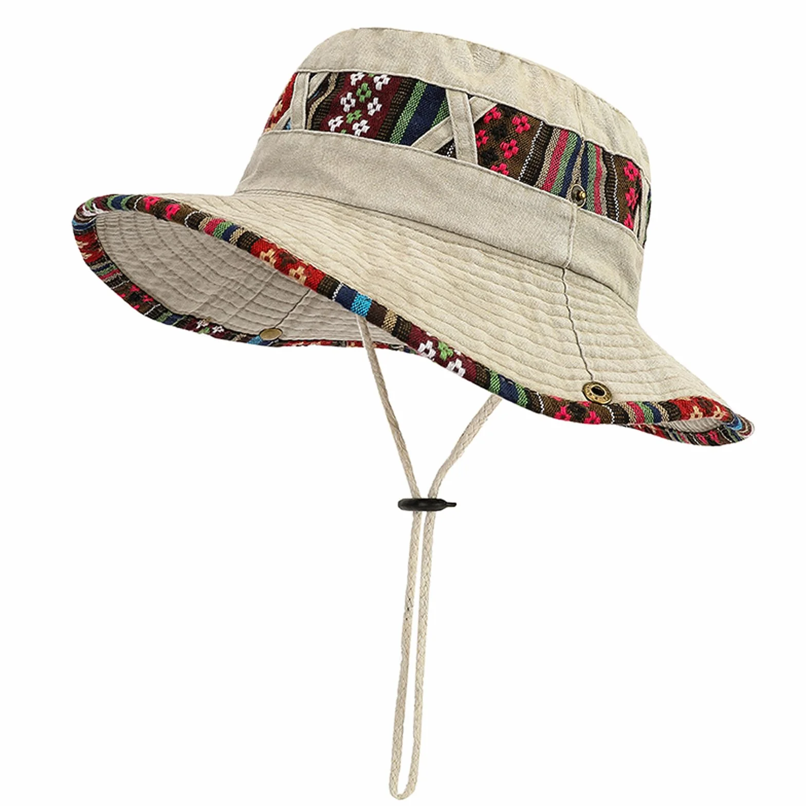 SAKTHIVEL Chapeau Soleil Homme Anti UV Pliable Safari Coton Randonnée Chapeau de Peche