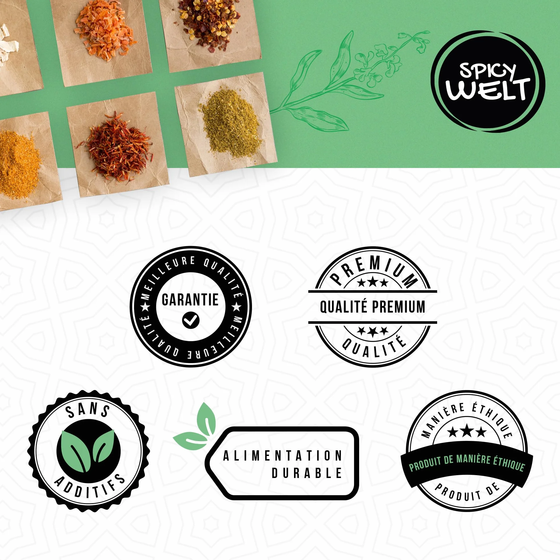 Spicy Welt Flocons d'Oignon (500g) – Oignon Séché en Lanières | Pour Pains, Burgers, Soupes & Plats Mijotés | Texture Visible & Saveur Concentrée | 100% Naturel, Sans Additifs