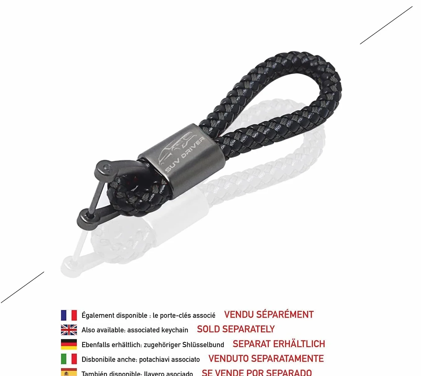 Porte Carte Grise Cuir Synthétique Noir/Rouge SUV Driver