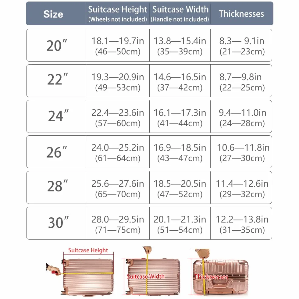 Veki Housse de Valise en PVC Transparent, Protection Bagages Imperméable 28 Pouce Rouge