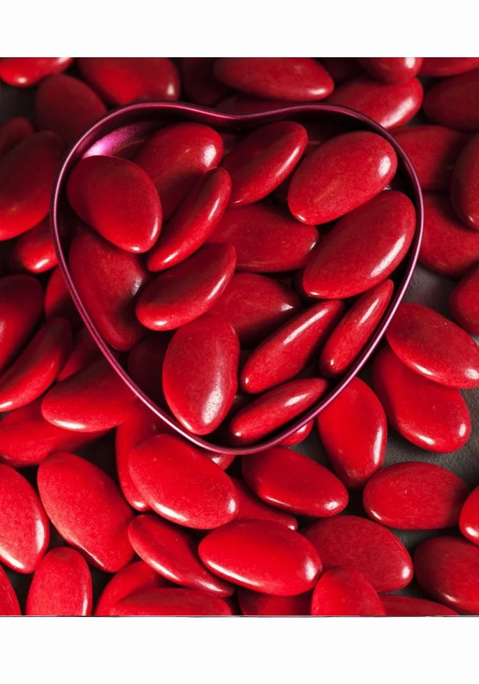 Dragées amandes Avola Impériales rouge 1 kg