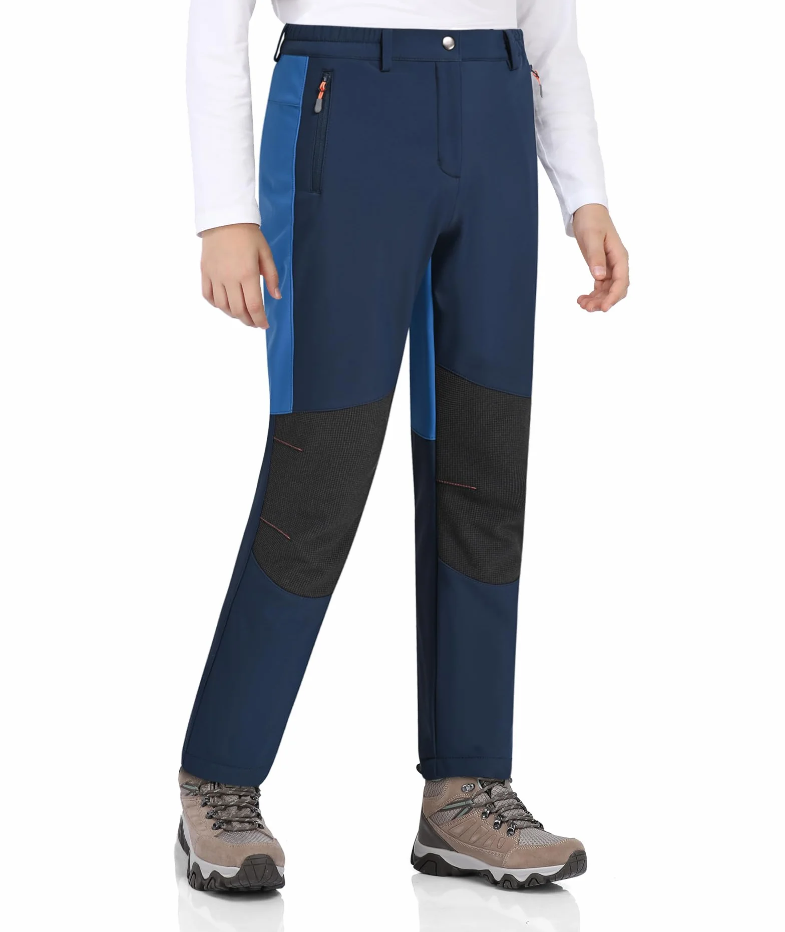 Zoofly Pantalon Ski Enfant Imperméable Chaud Fille Garçon Softshell