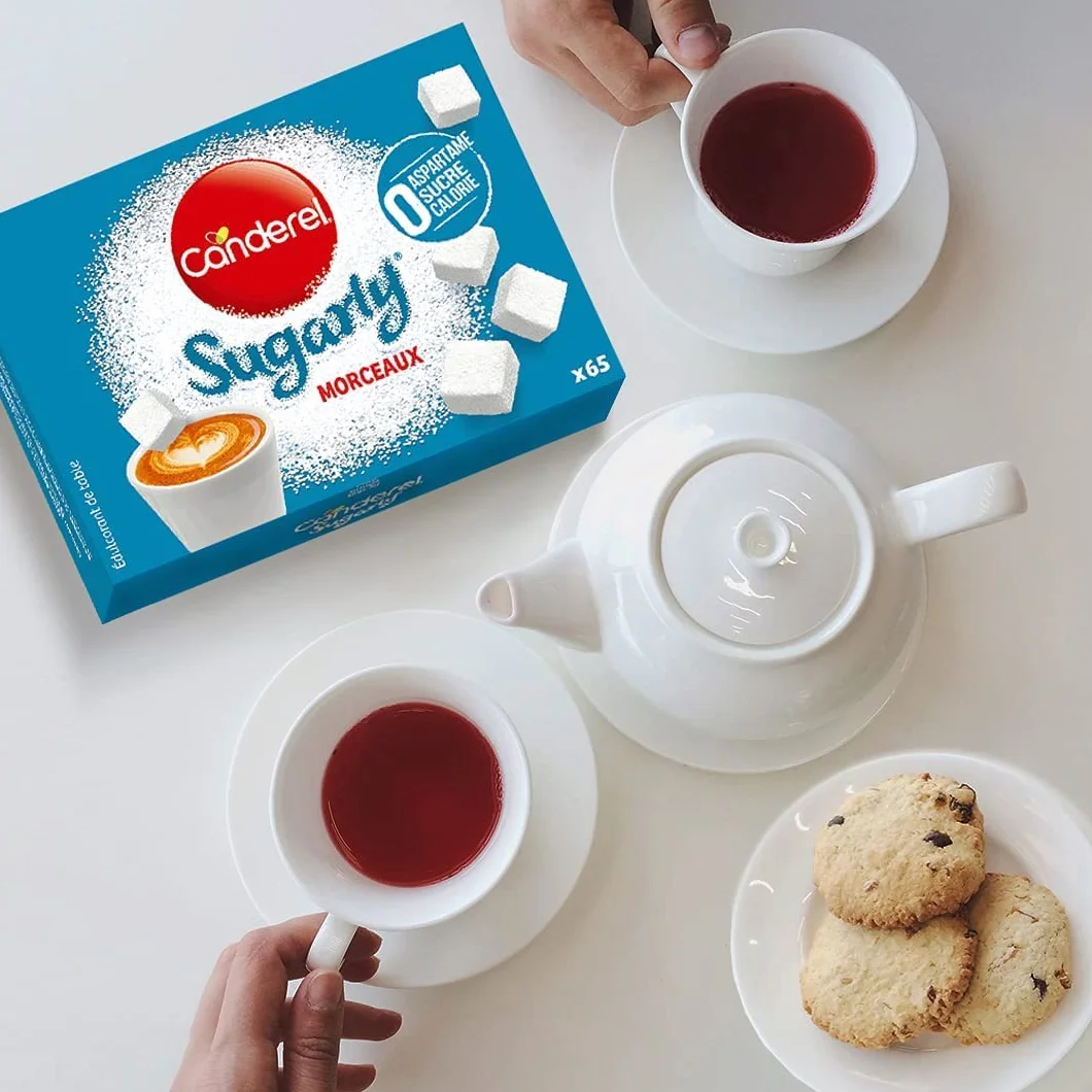 Canderel - Sugarly - Boîte de 65 morceaux - Zéro Calorie, Zéro Sucre - Édulcorant |130g