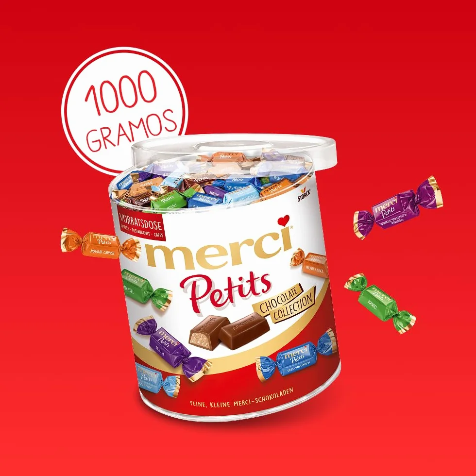 Collection de chocolat Merci Petits, sept variétés - 1000gr