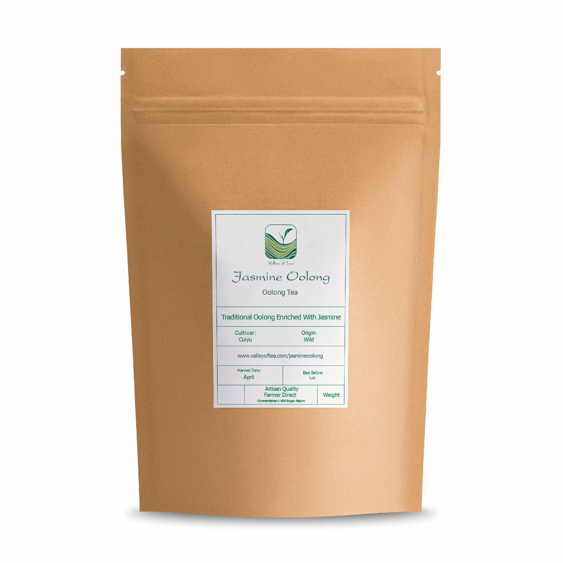Oolong au Jasmin en Vrac - Thé Roulé Artisanal en Feuilles | aux notes florales et légèrement fruitées offrant une liqueur ronde à déguster sur plusieurs infusions
