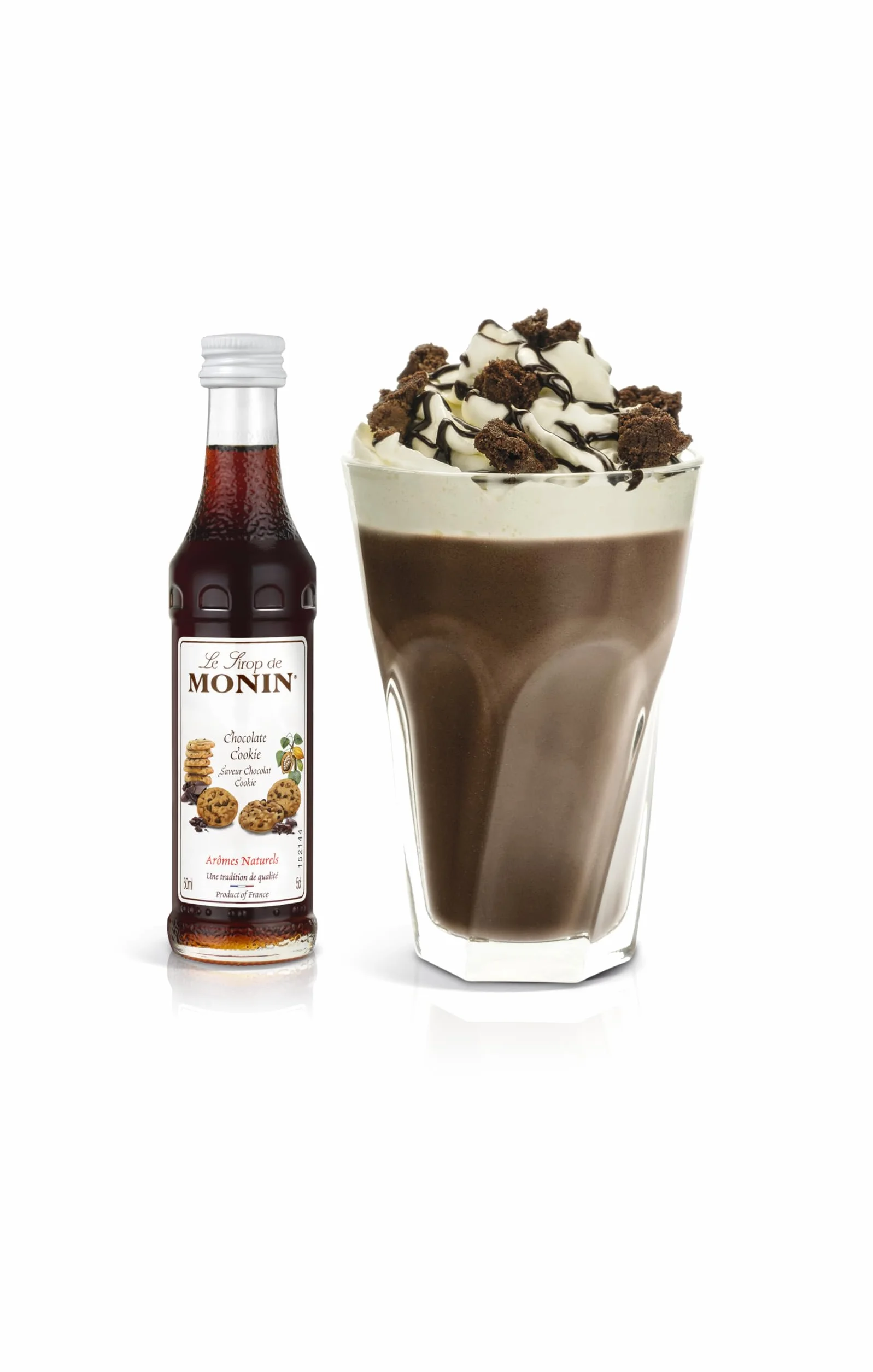 MONIN - Coffret Sirop MONIN - Saveurs Roulé à la Cannelle/Chocolat Cookie/Pain d'Epices/Vanille/Noix de Coco - Pour Café/Chocolat Chaud/Capuccino/Latte - Arômes Naturels - Bouteille en Verre - 5 x 5cl