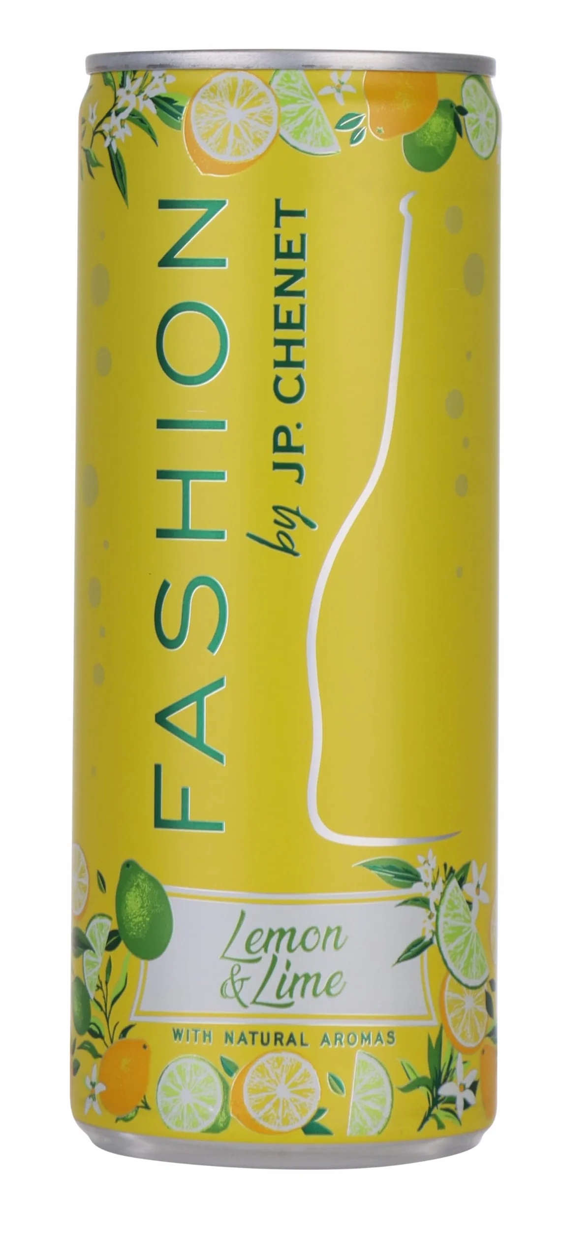 JP Chenet - Fashion Citron & Citron vert, vin pétillant aromatisé, cocktail prêt à boire en canette (12 x 25 cl)