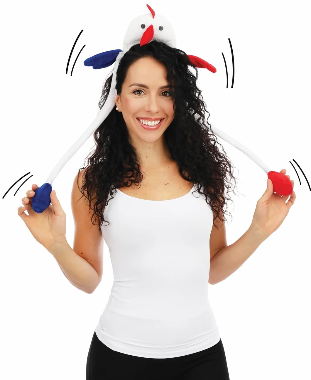 P'tit Clown Serre-Tête Bleu Blanc Rouge - Accessoire France