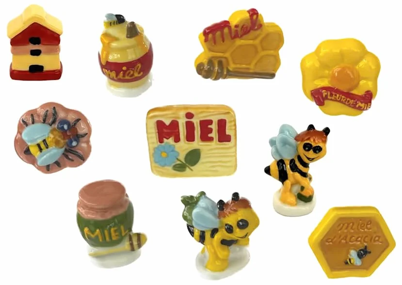 fèves thème Le Miel - Fèves de Collection pour Galette de Rois Epiphanie - Fèves Multicolores