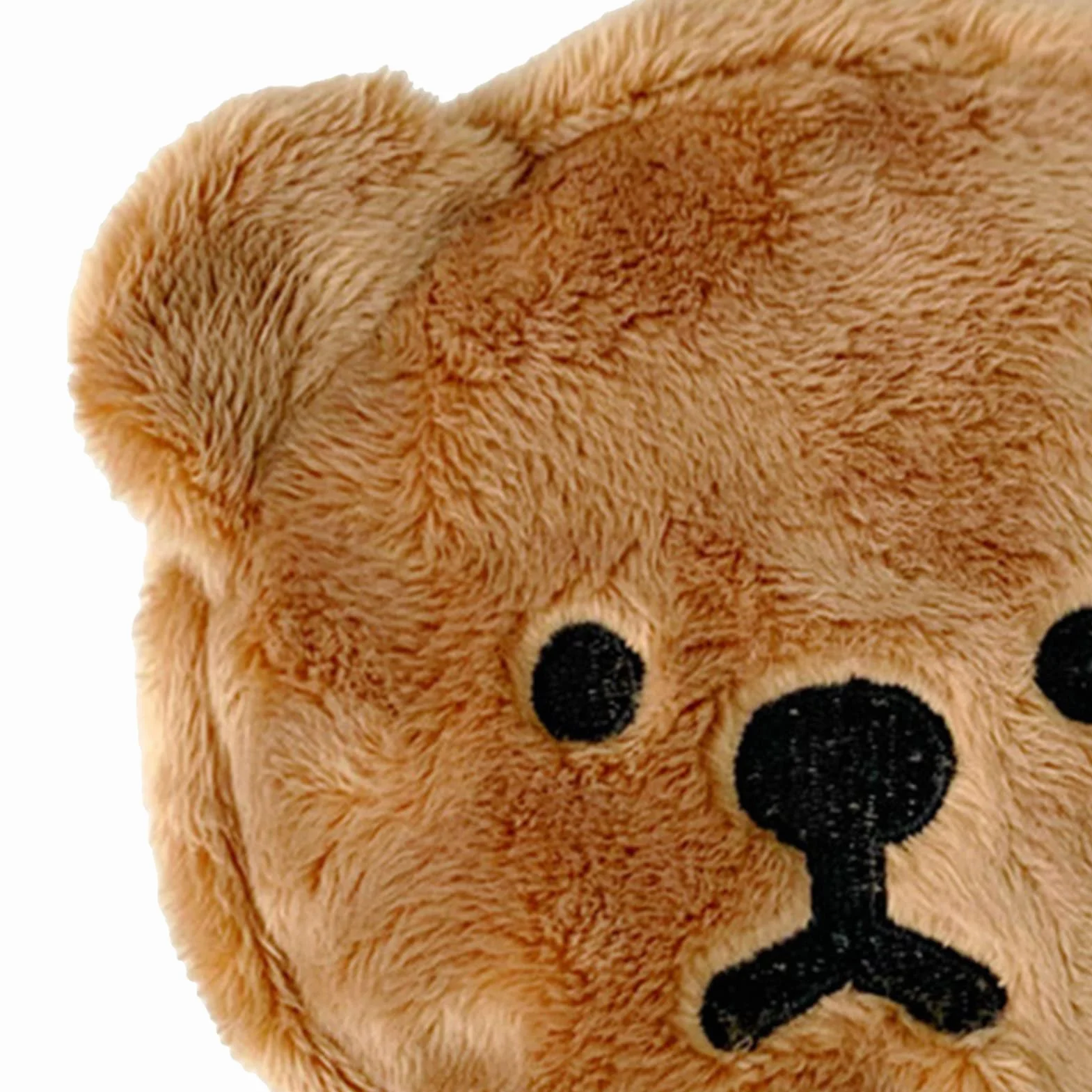 Porte-Monnaie en Forme d'ours Mignon en Peluche pour Enfants (café)