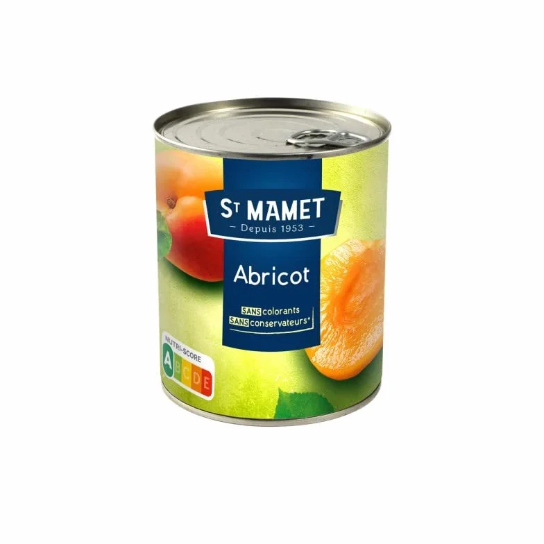 ST MAMET - abricots au sirop 820g - Deux Articles