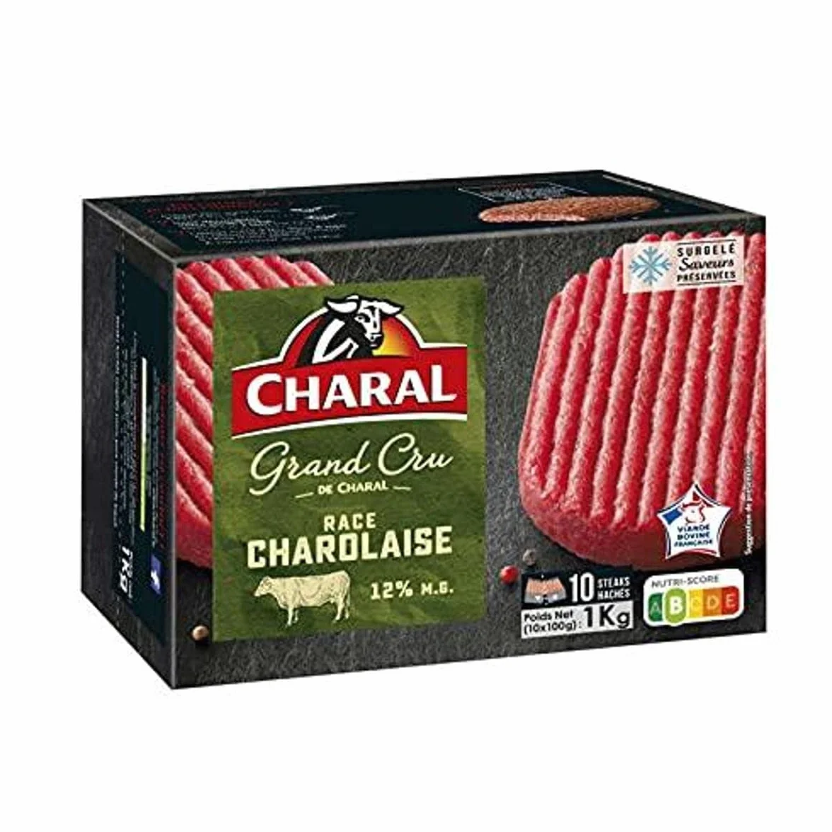 Charal Steak haché pur boeuf charolais - 10x100g