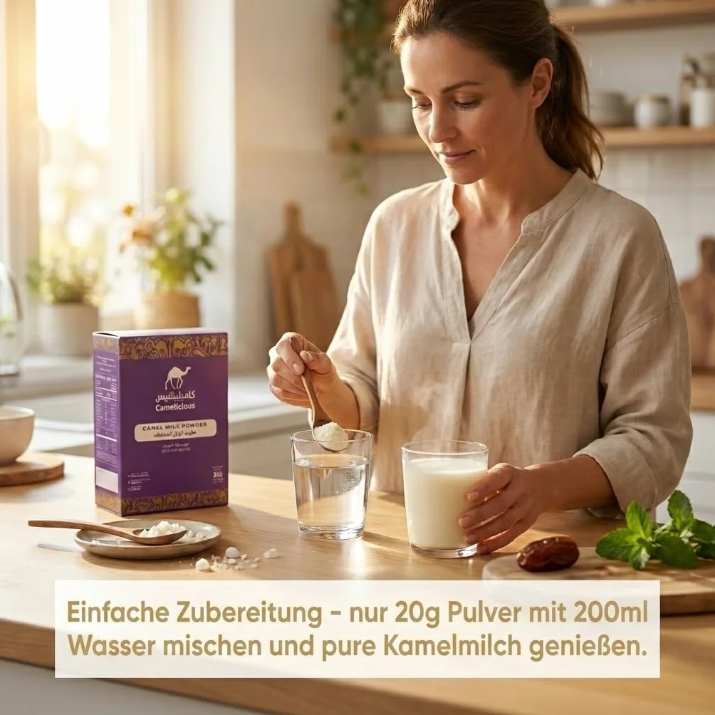 600 g de poudre de lait de chamelle originale (de Dubaï, 2x300 g) - GARANTIE MEILLEUR PRIX - Cure de boisson - Poudre de lait de chamelle (2x300 g)