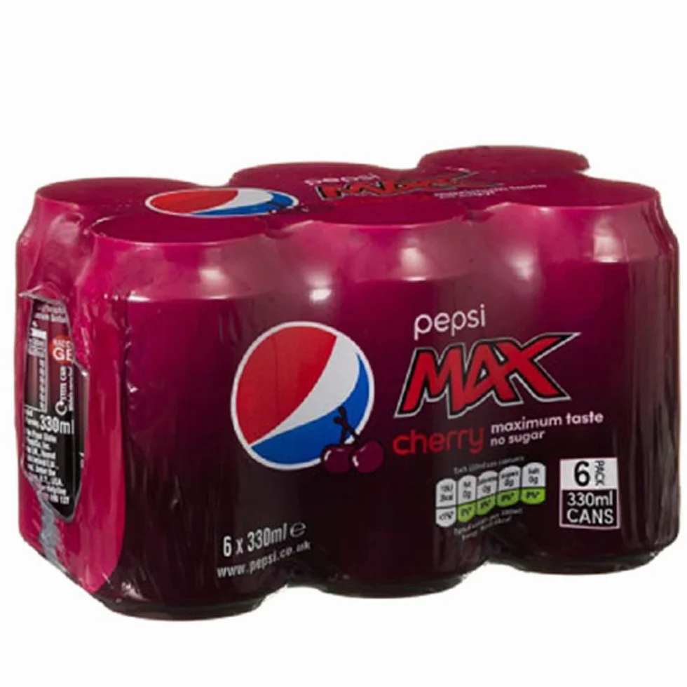 Pepsi Max Cerise 330ml (Pack de 24 x 330ml)