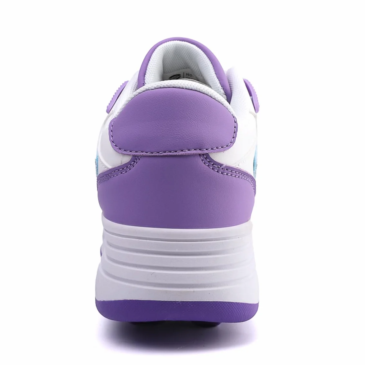 Chaussures à Roulette 2 en 1 Patins Rétractables Enfant avec 4 Roulettes Réglables Intérieur Extérieur