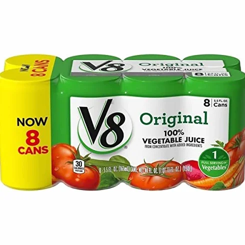 V8, V8 Lot de 8 jus de légumes 19 ml
