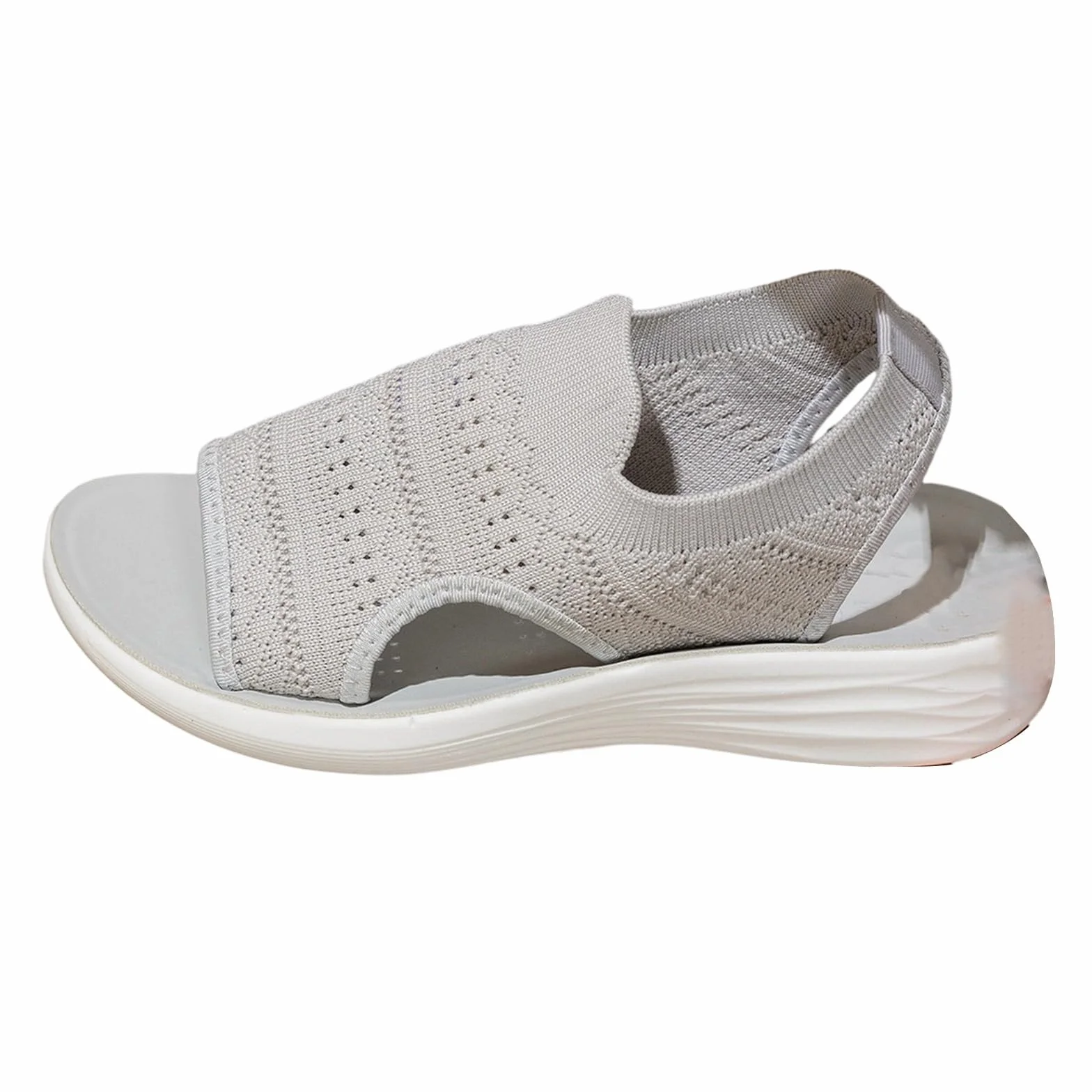 Sandales Orthopédiques Femme Respirantes en Tricot Semelle Souple Confortable Été
