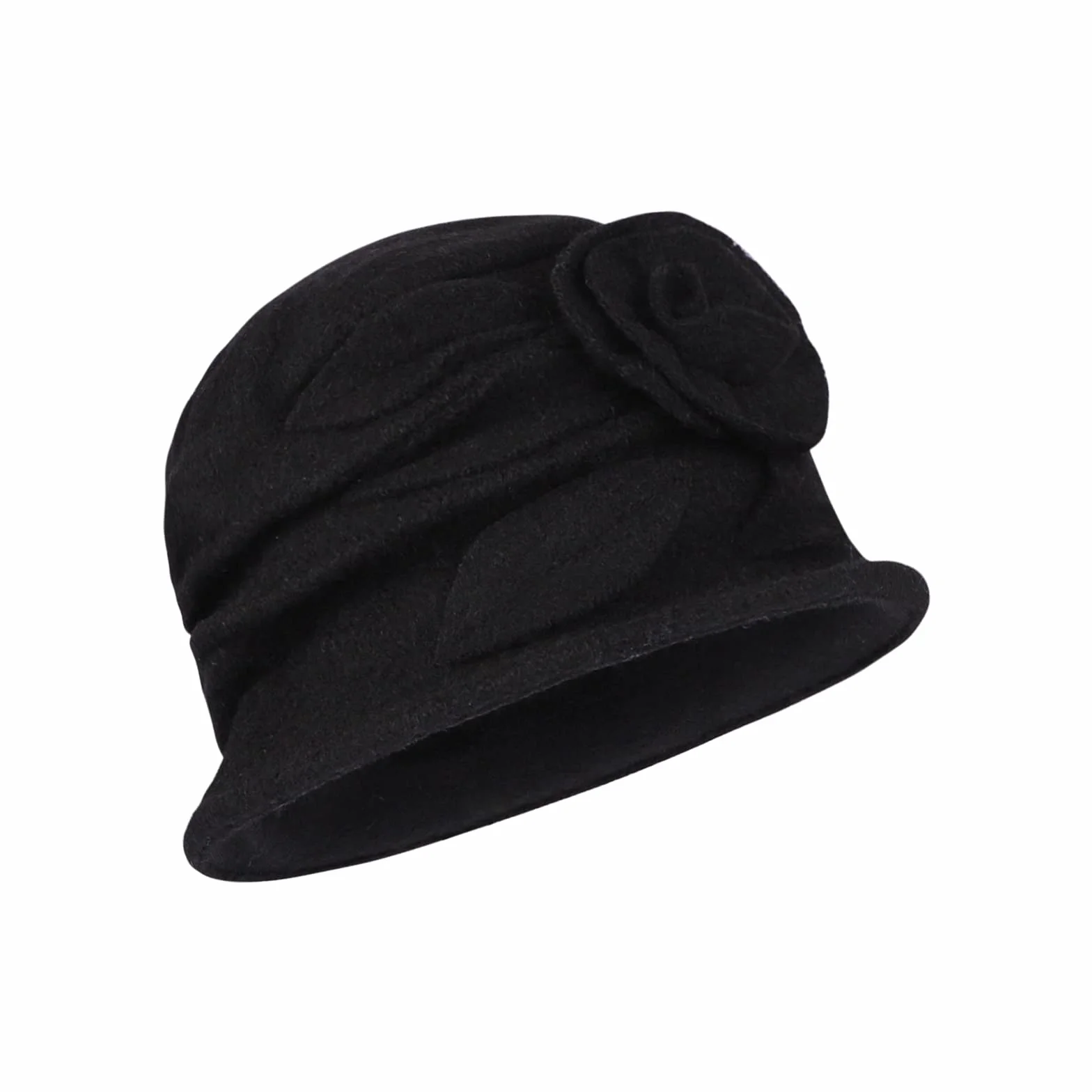 XINCHIA Chapeau bob en feutre de laine pour femme - Chapeau melon vintage tendance unie