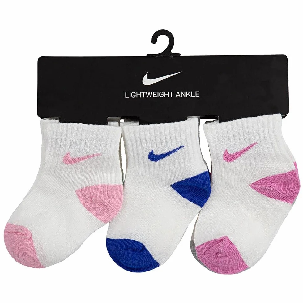 Nike Kids Quarter Socks 6 Pairs EU 18 1/2-23 1/2