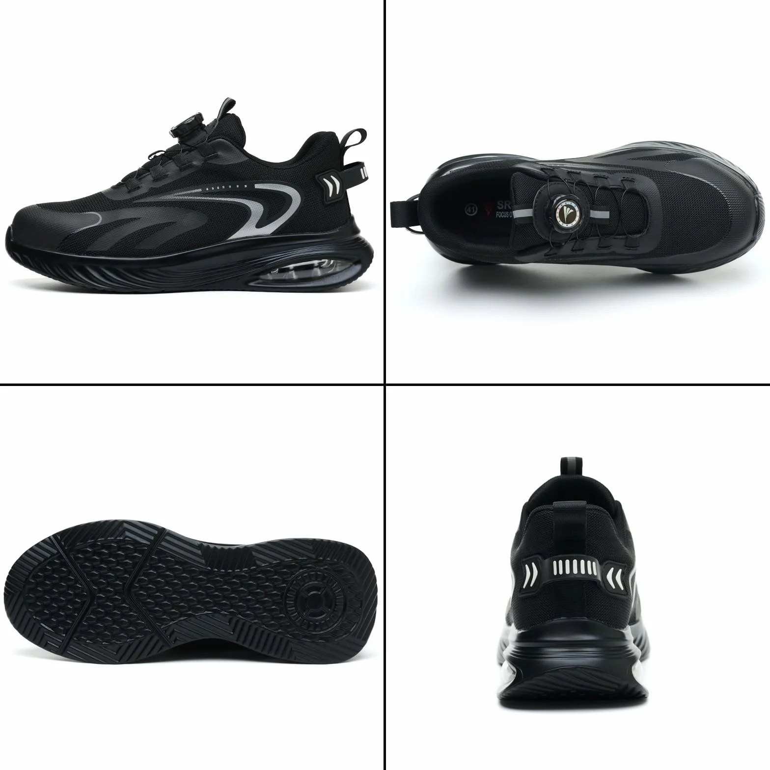 Chaussures de Sécurité Hommes Femmes Embout en Acier Légère Respirantes Antidérapante