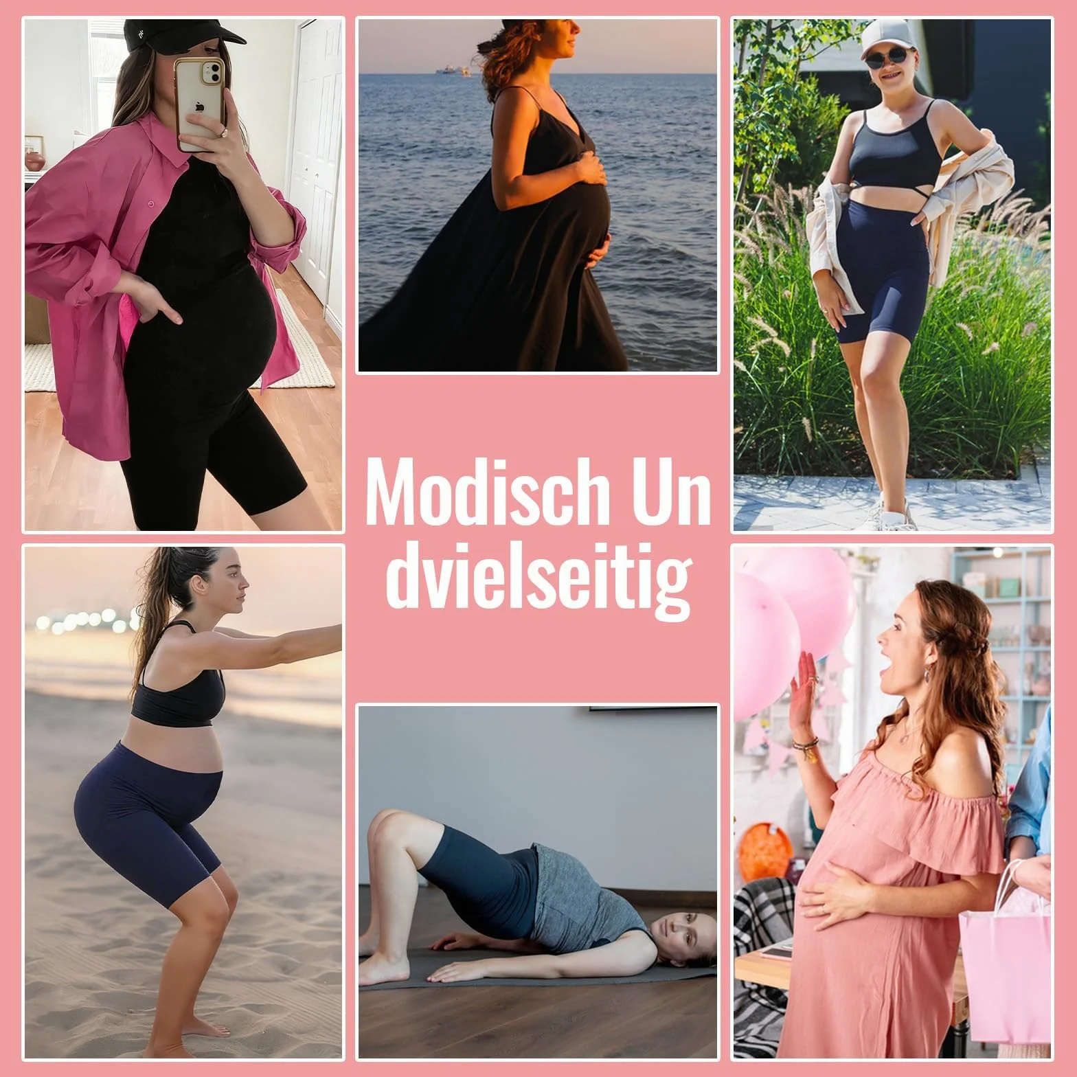 Legging de grossesse pour femme taille haute opaque extensible doux maternité