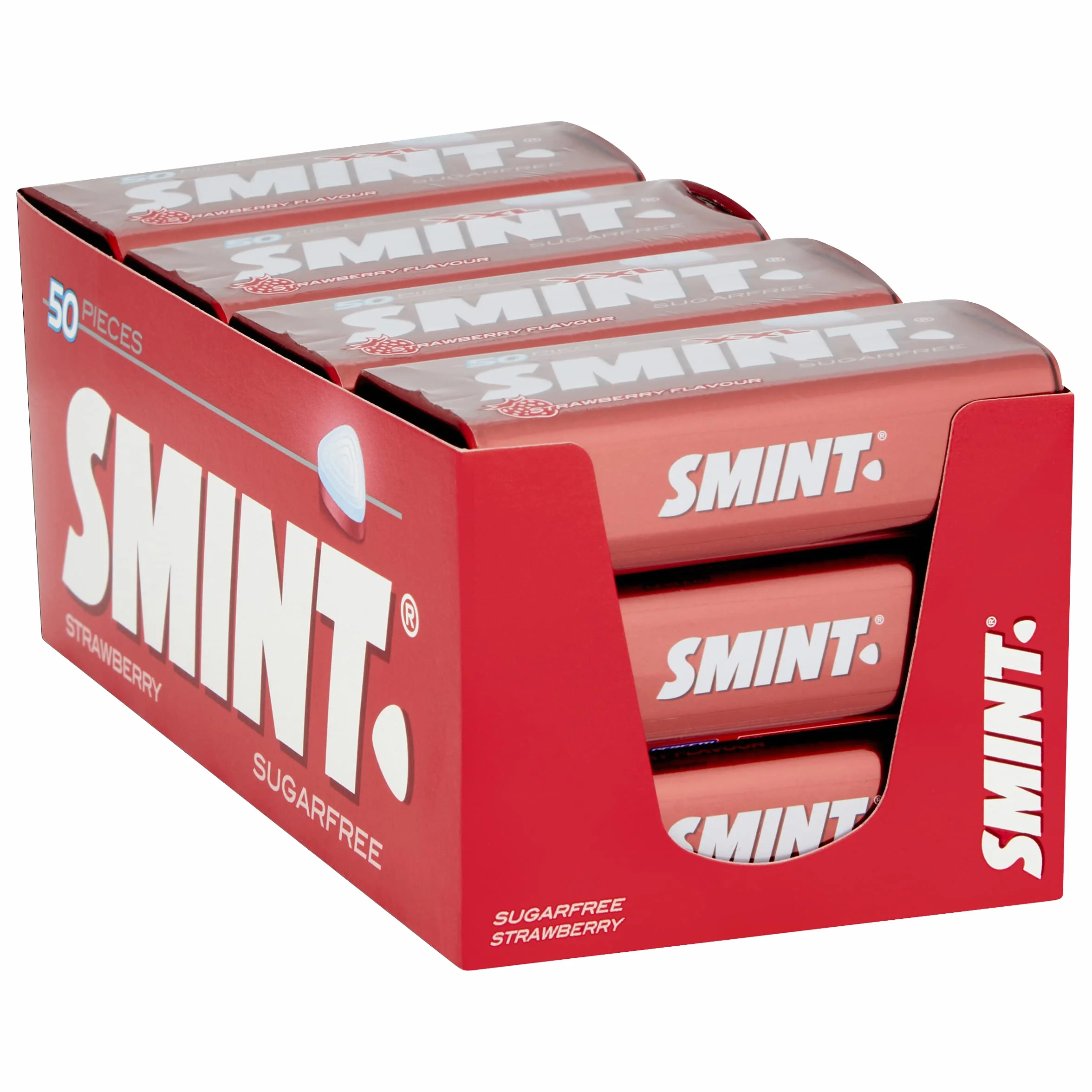 Smint fraise Étain 50 Count (Pack of 12)